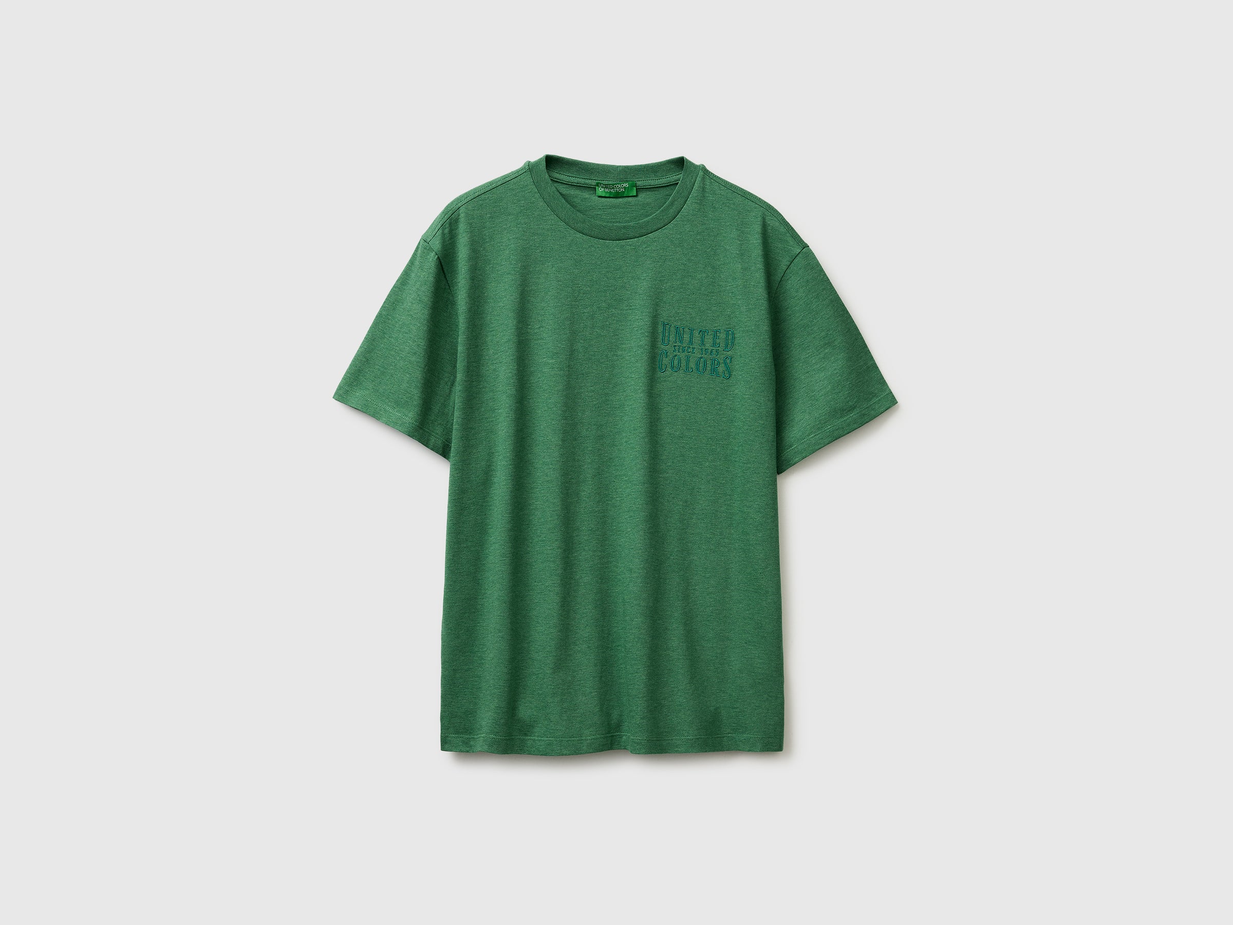 United Colors of Benetton Melange T-shirt maglietta logo cotone bio