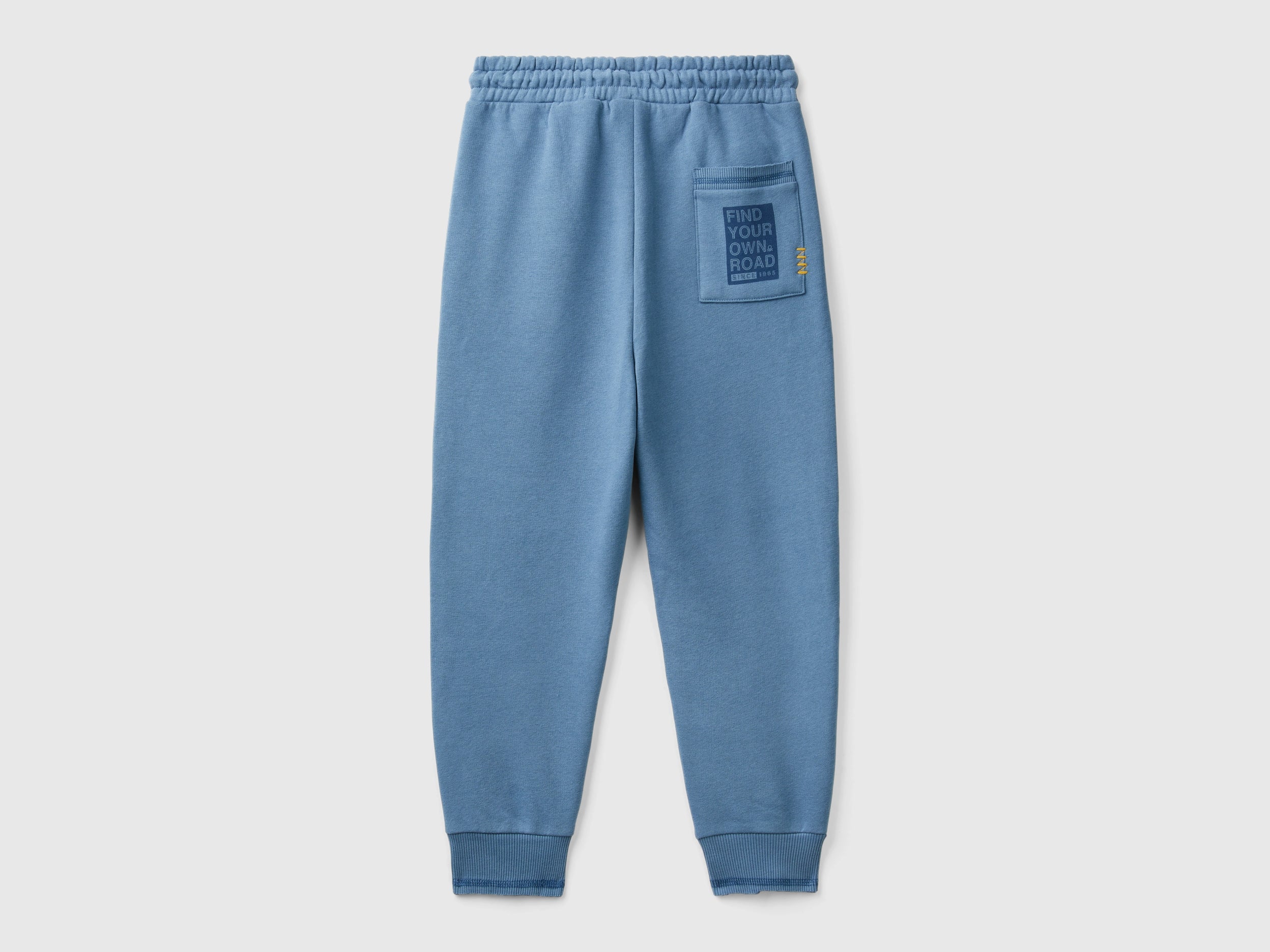 United Colors of Benetton Pantaloni Tuta Cotone Caldo con Stampa