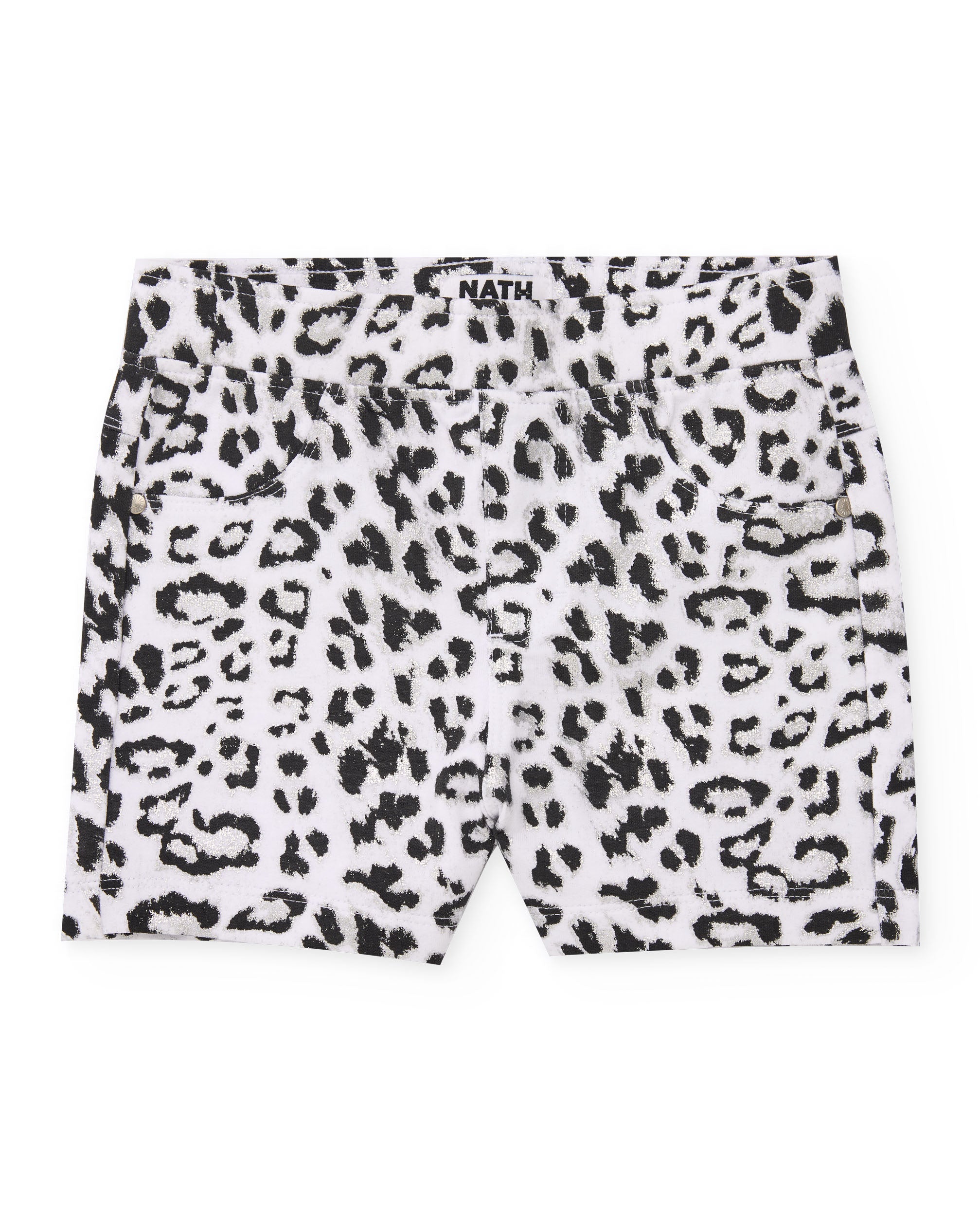 TucTuc Bermuda shorts bambina bianco stampa animalier