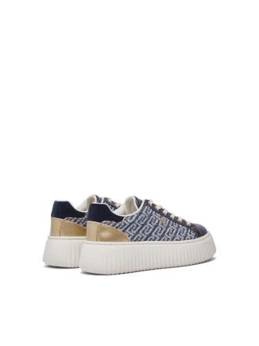 Liu Jo Sneakers Platform Denim Monogram 35 EU