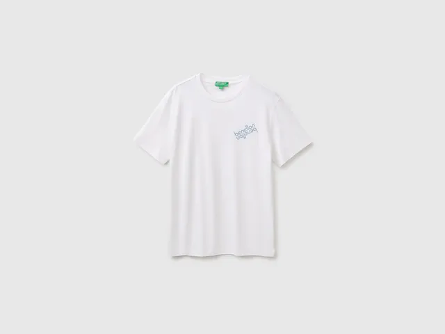 United Colors of Benetton Regular Logo T-shirt maglietta cotone bio