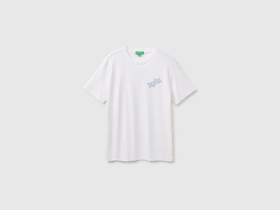 United Colors of Benetton Regular Logo T-shirt maglietta cotone bio
