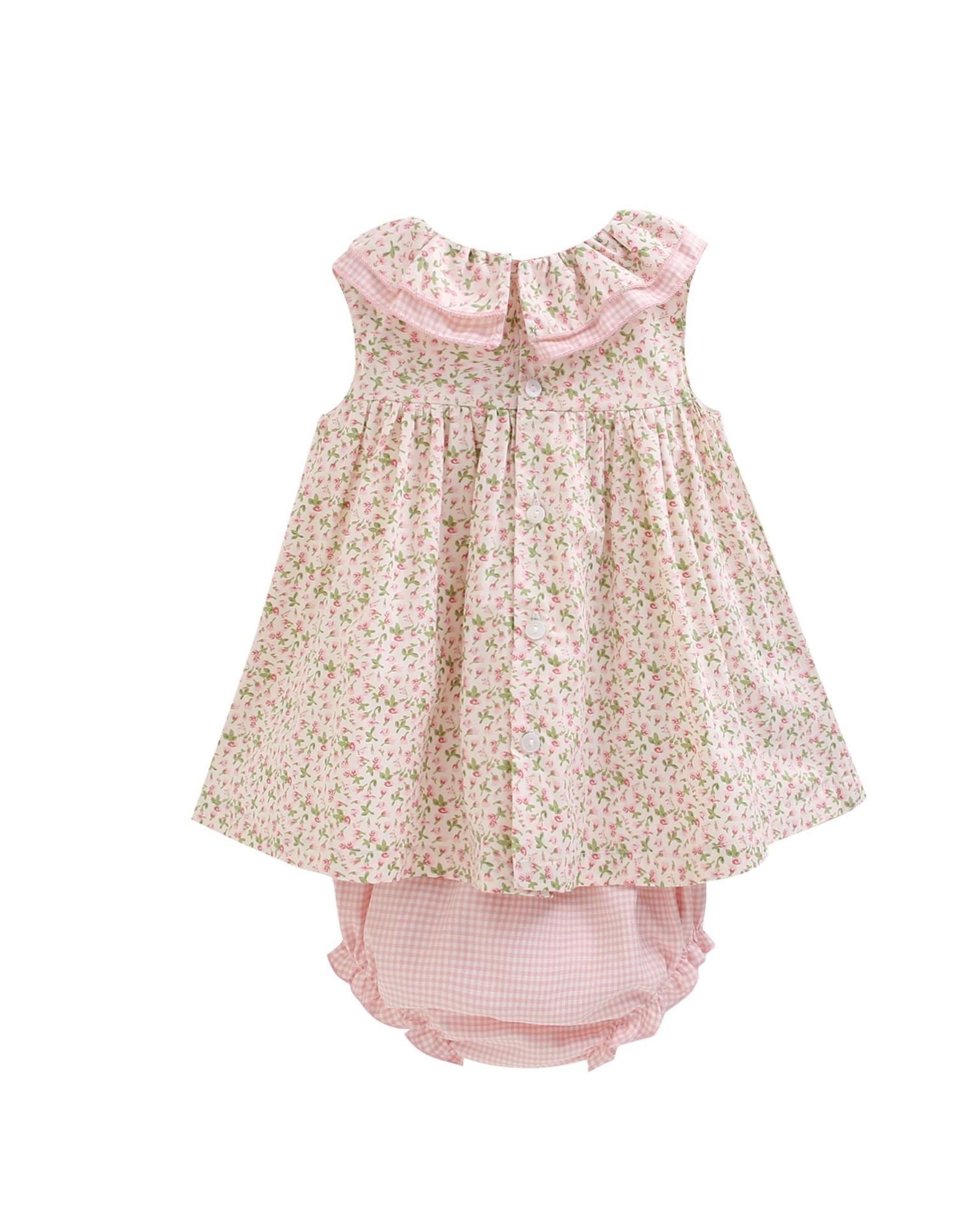 Kocarcia Kokarcia Vestito Bimba con Bloomer Liberty Cotone