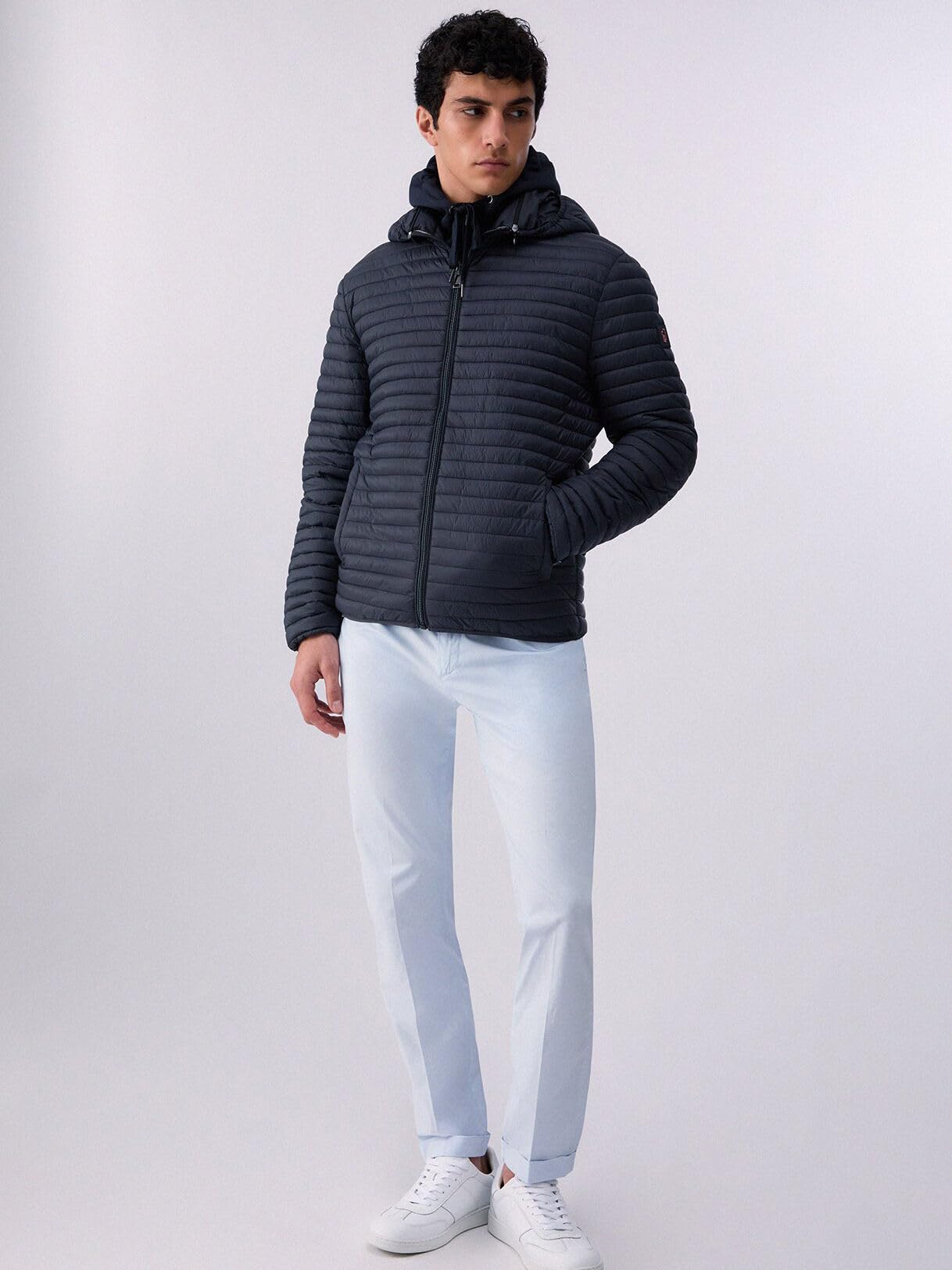 Liu Jo Giacca Imbottita Piumino Blu Denim Taglia L