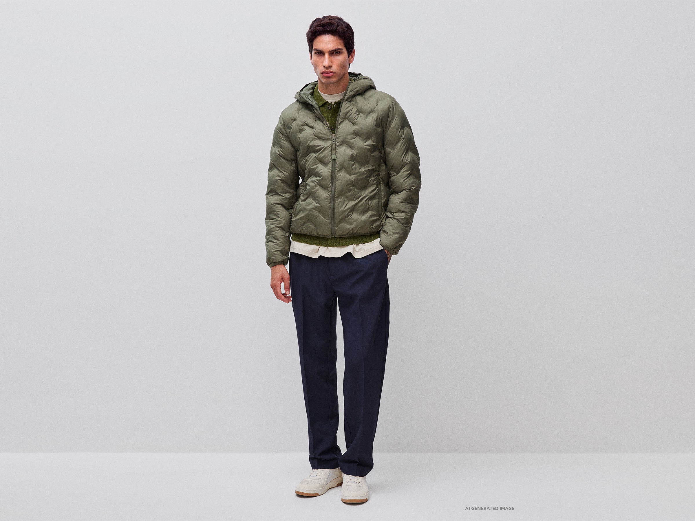United Colors of Benetton regular fit piumino imbottito L riciclato