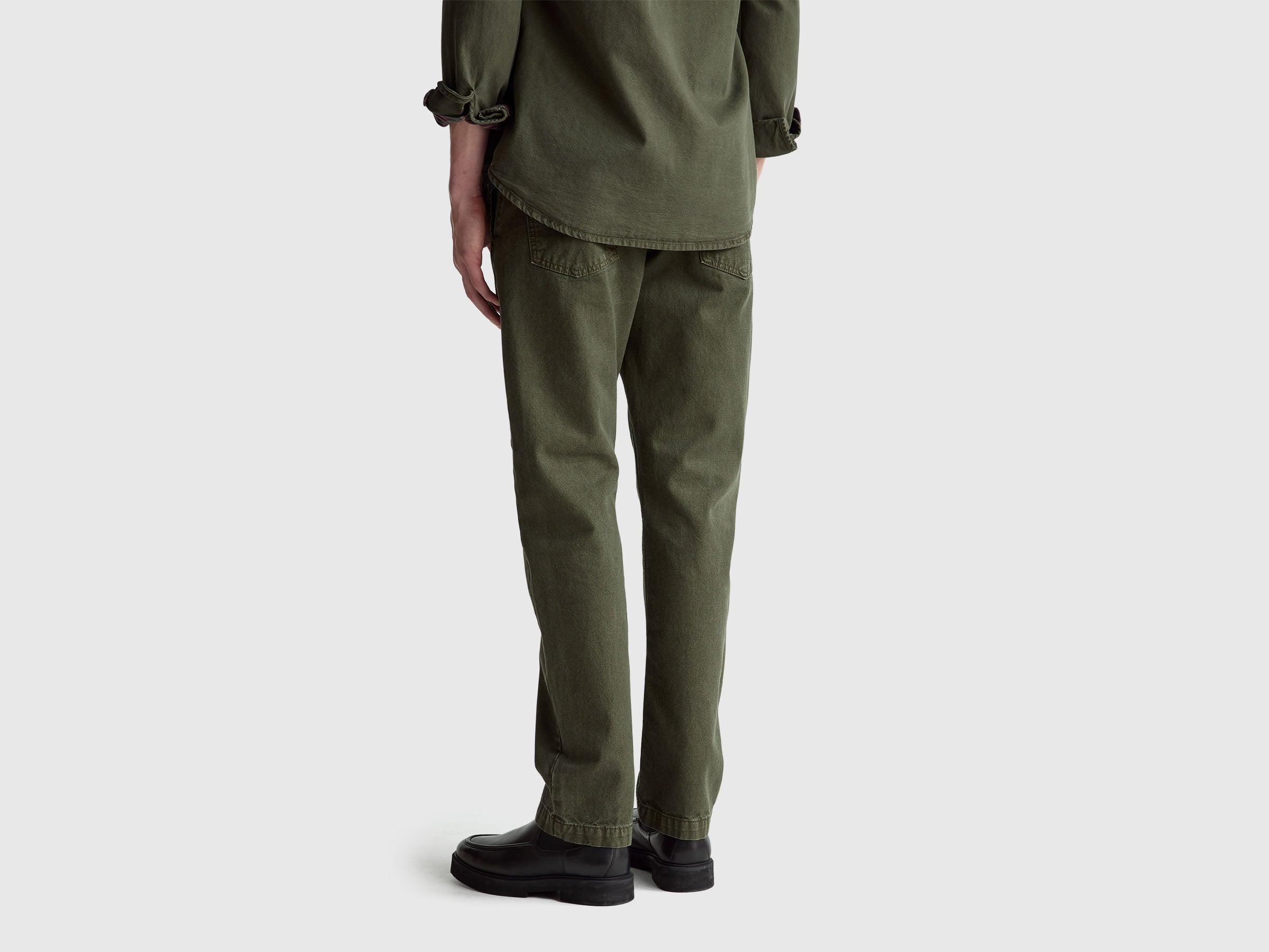 United Colors of Benetton Straight fit chinos pantaloni cotone dritti