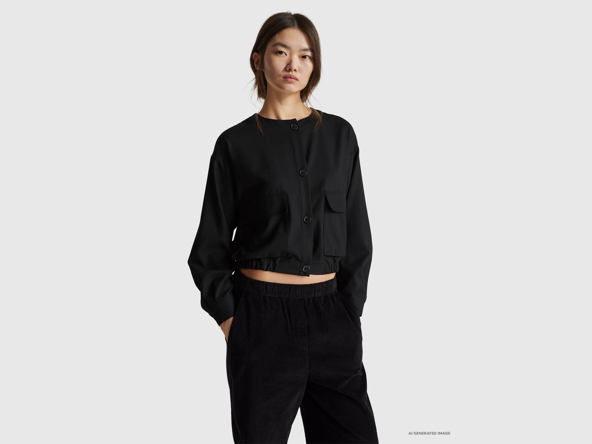 United Colors of Benetton giacca flanella cotone taglia 42