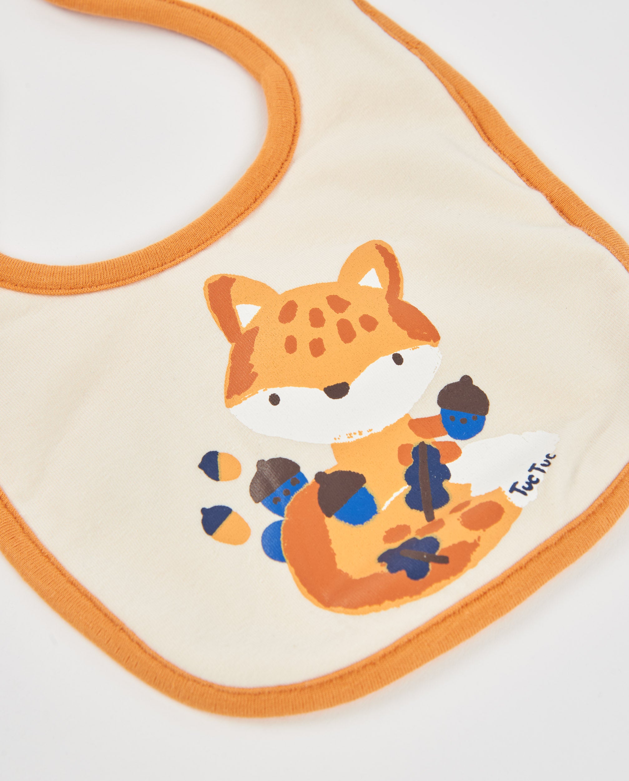 TucTuc Accessori Bavaglini Neonato Camel Cotone 2 Pezzi