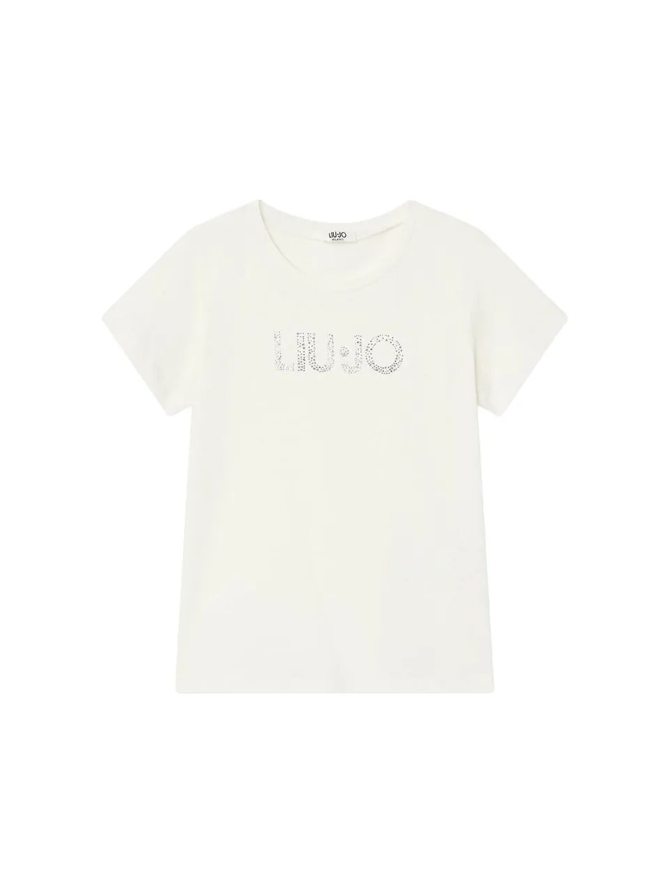Liu Jo T-Shirt Logo Donna L Jersey Cotone Girocollo Nera