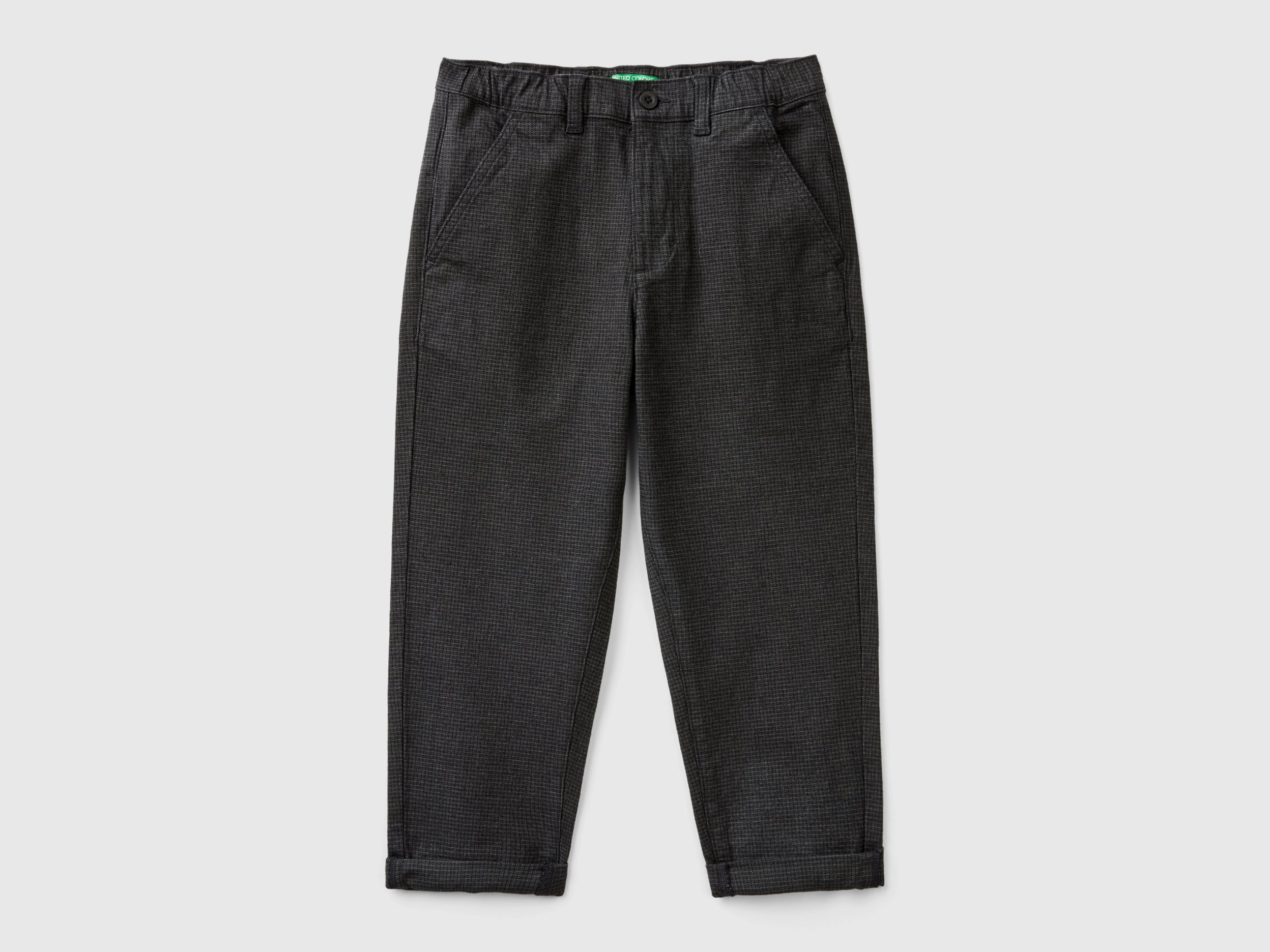 United Colors of Benetton Trousers Pantaloni Cotone Elasticizzato Taglia S