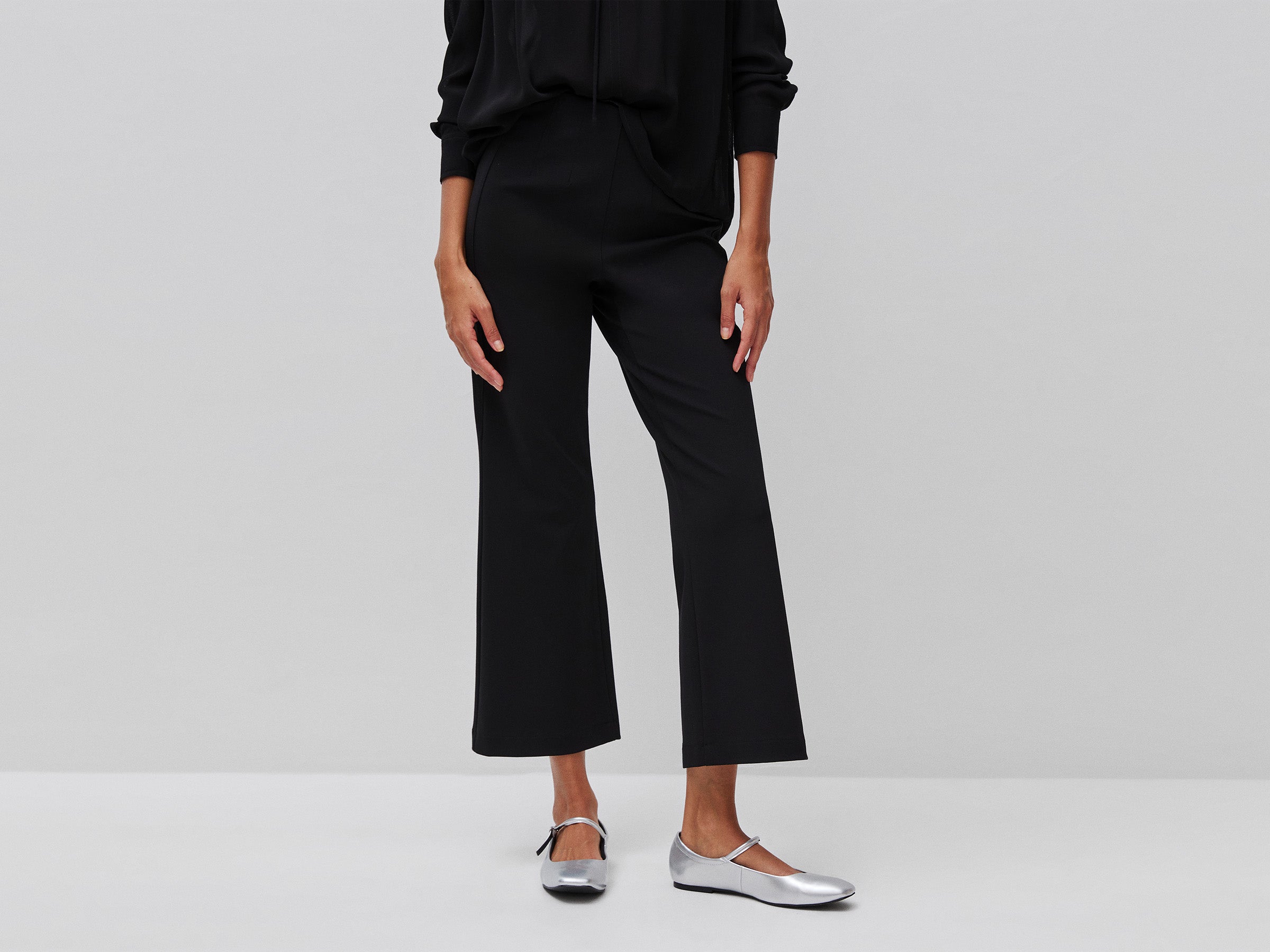 United Colors of Benetton Trousers Pantaloni Svasati Viscosa Elasticizzata