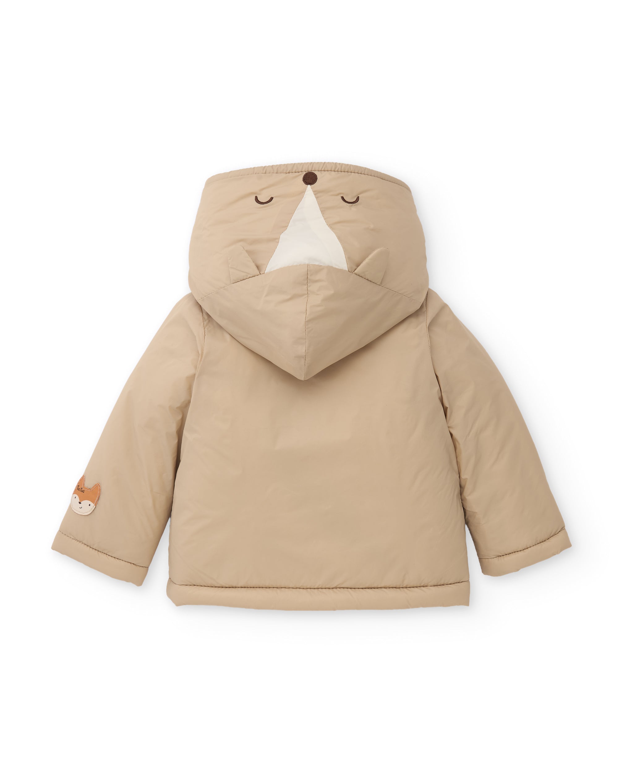 TucTuc Cappotti Cappotto neonato beige cappuccio orecchie