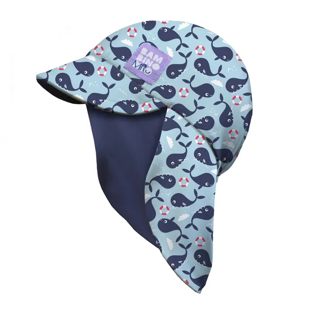 Bambino Mio Blue Whale cappellino mare reversibile 0-12 mesi UPF40+