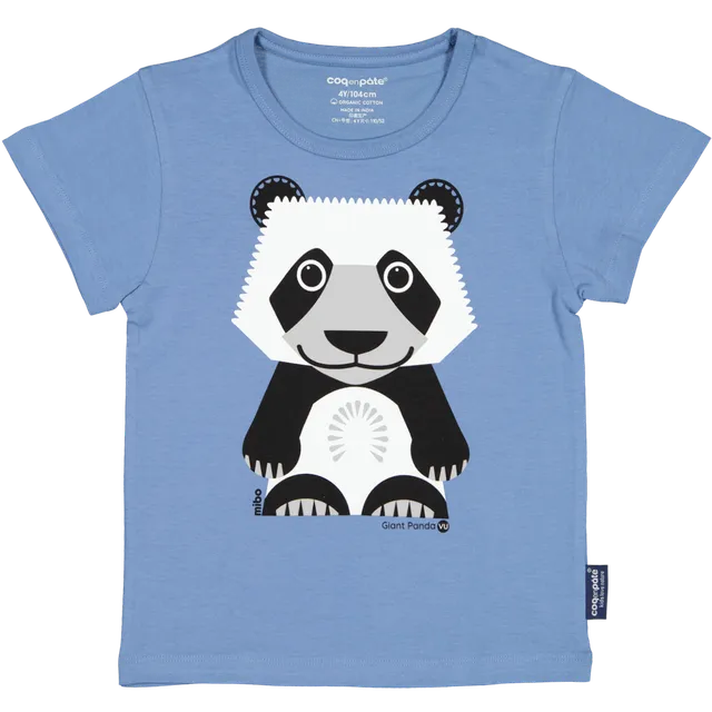 Coq en Pâte Panda maglietta cotone bio 4 anni
