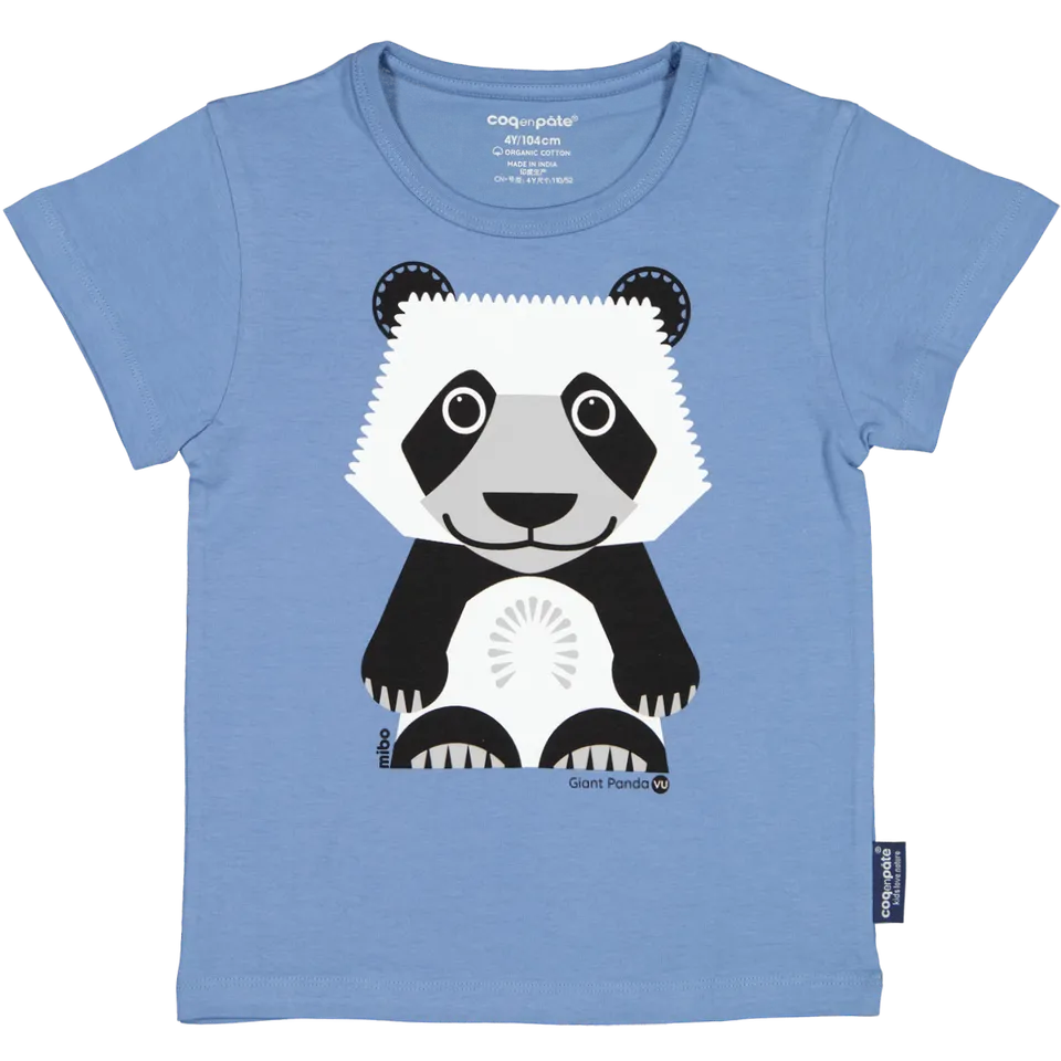 Coq en Pâte Panda maglietta cotone bio 4 anni