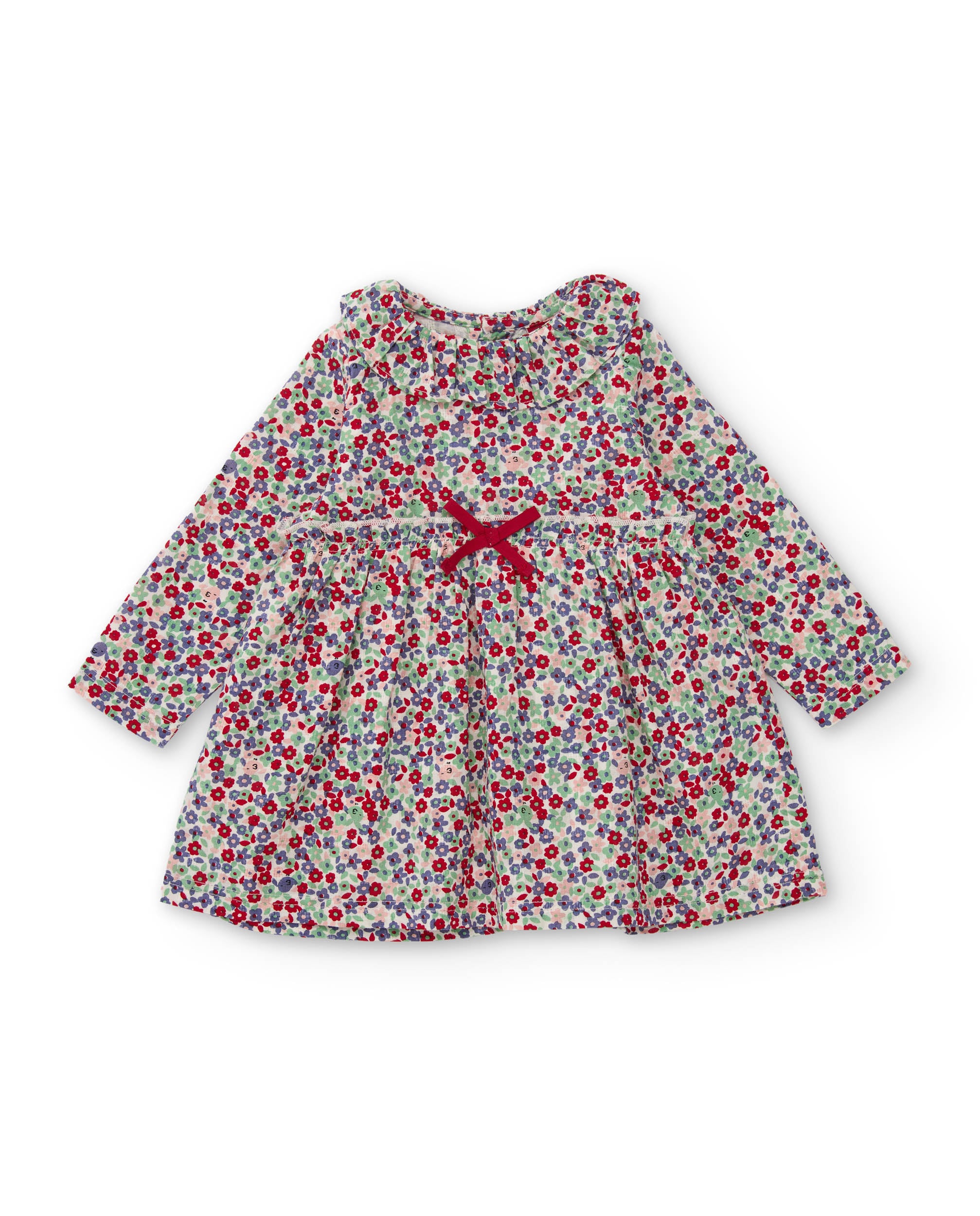 TucTuc Vestiti vestito neonata floreale maniche lunghe