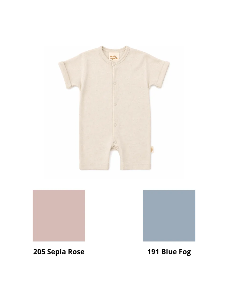 Woolly Organic Shortie pagliaccetto Tencel lino SS27