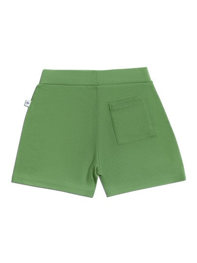 Leela Pantaloncini Verdi cotone organico bimbo jersey