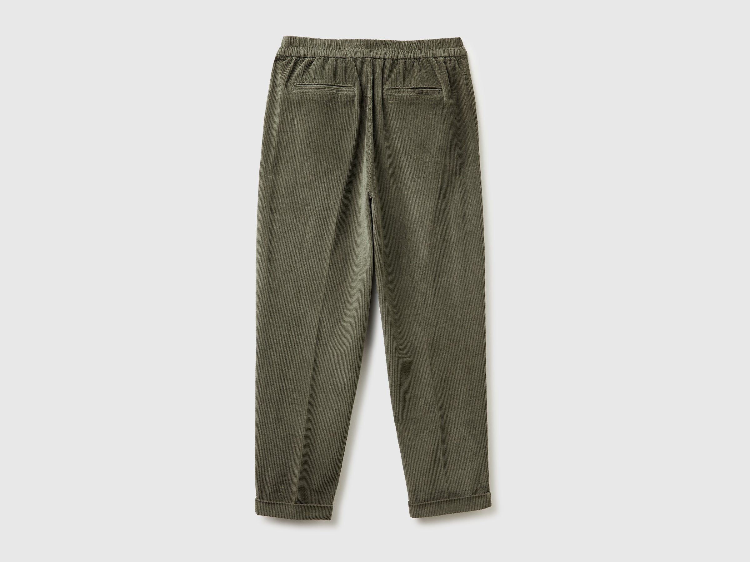 United Colors of Benetton Chinos in velvet with stretch waist pantalone