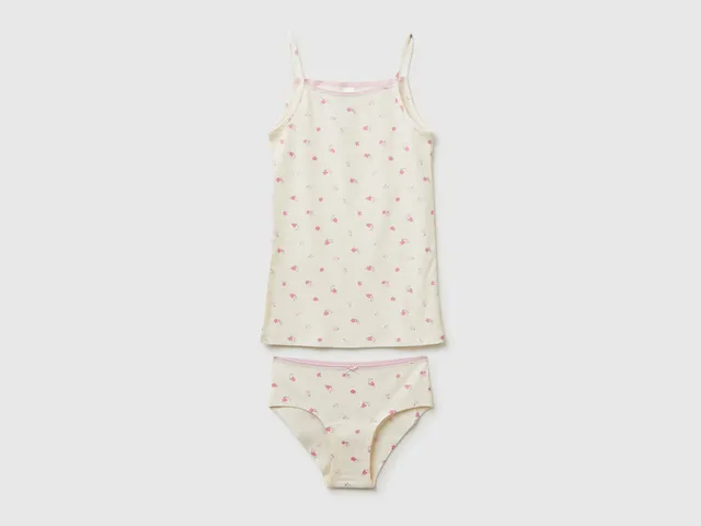 United Colors of Benetton Outfits Set Canotta e Culotte Cotone Taglia 18-24