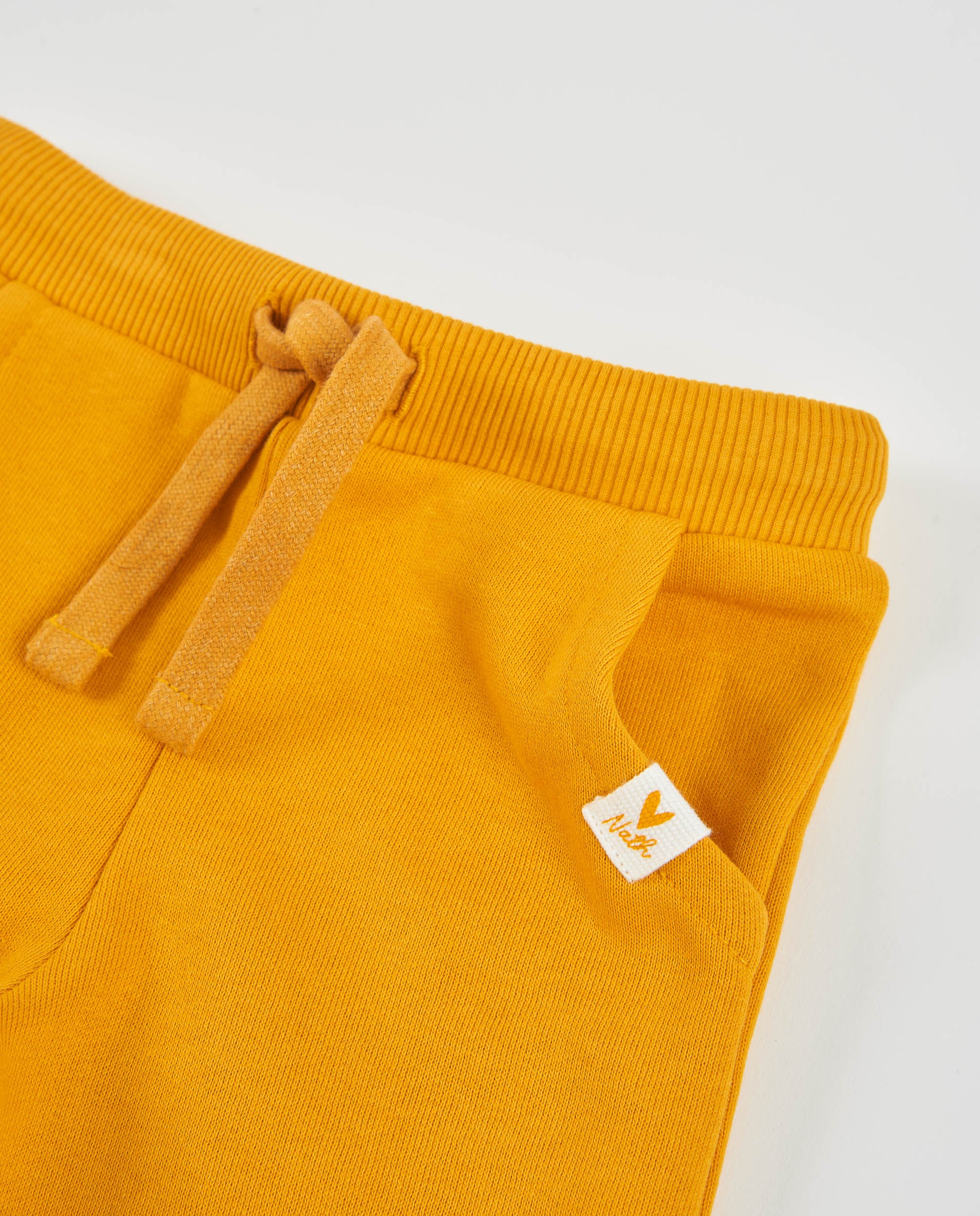 TucTuc Pantaloni joggers bambina senape felpa elastico