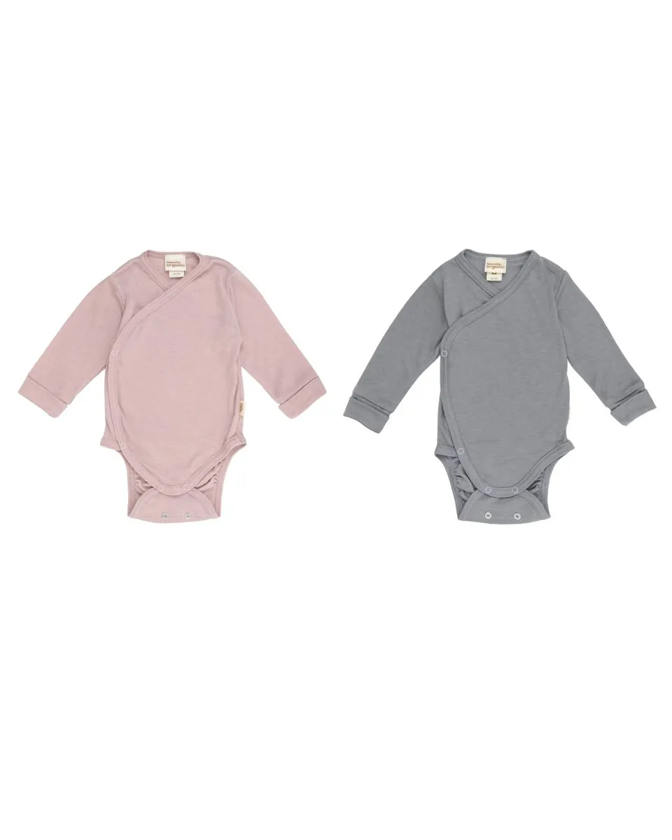 Woolly Organic Wrap Bodysuit body neonato lyocell lana