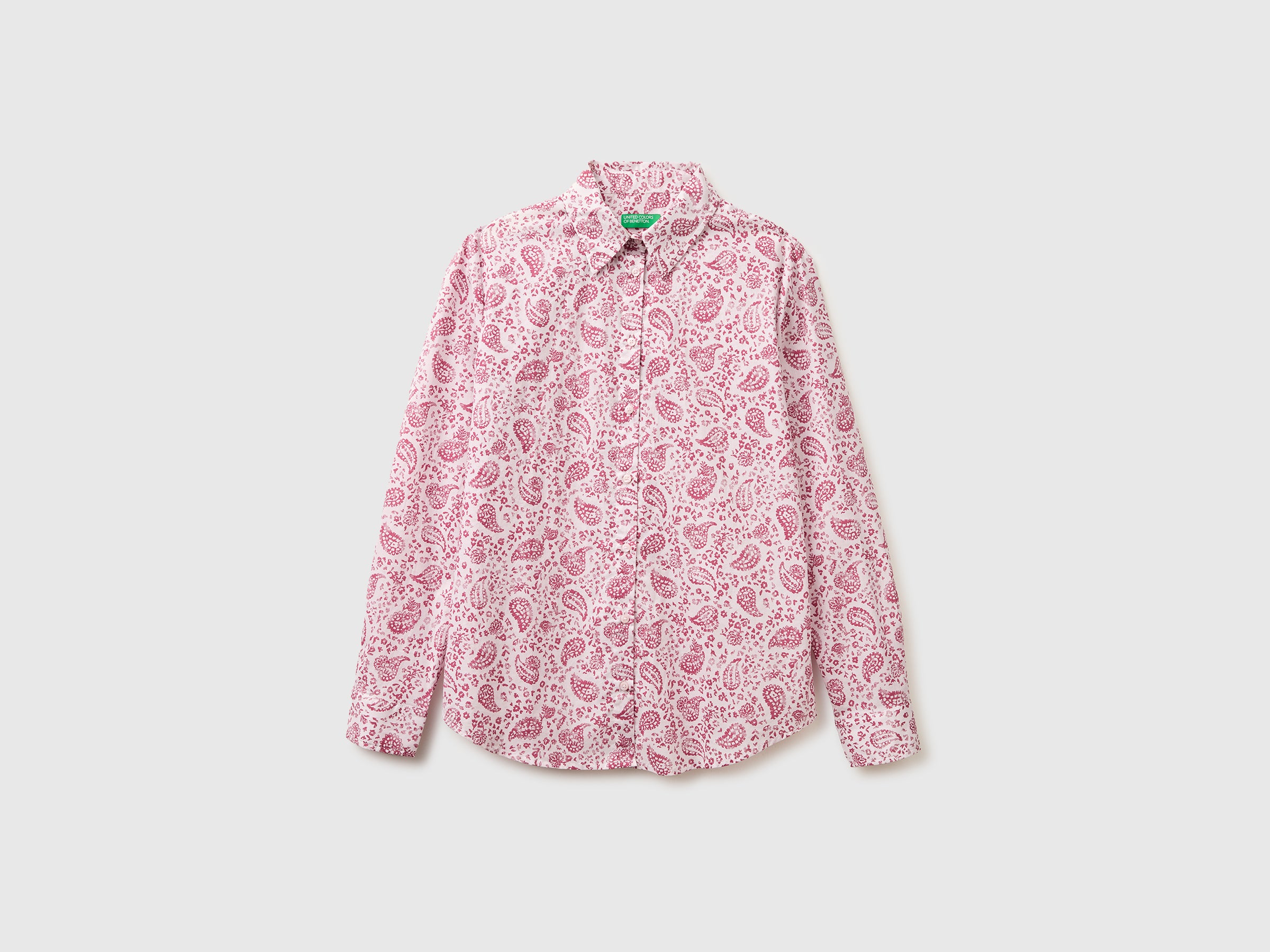 United Colors of Benetton Shirts Camicia Fantasia Cotone M