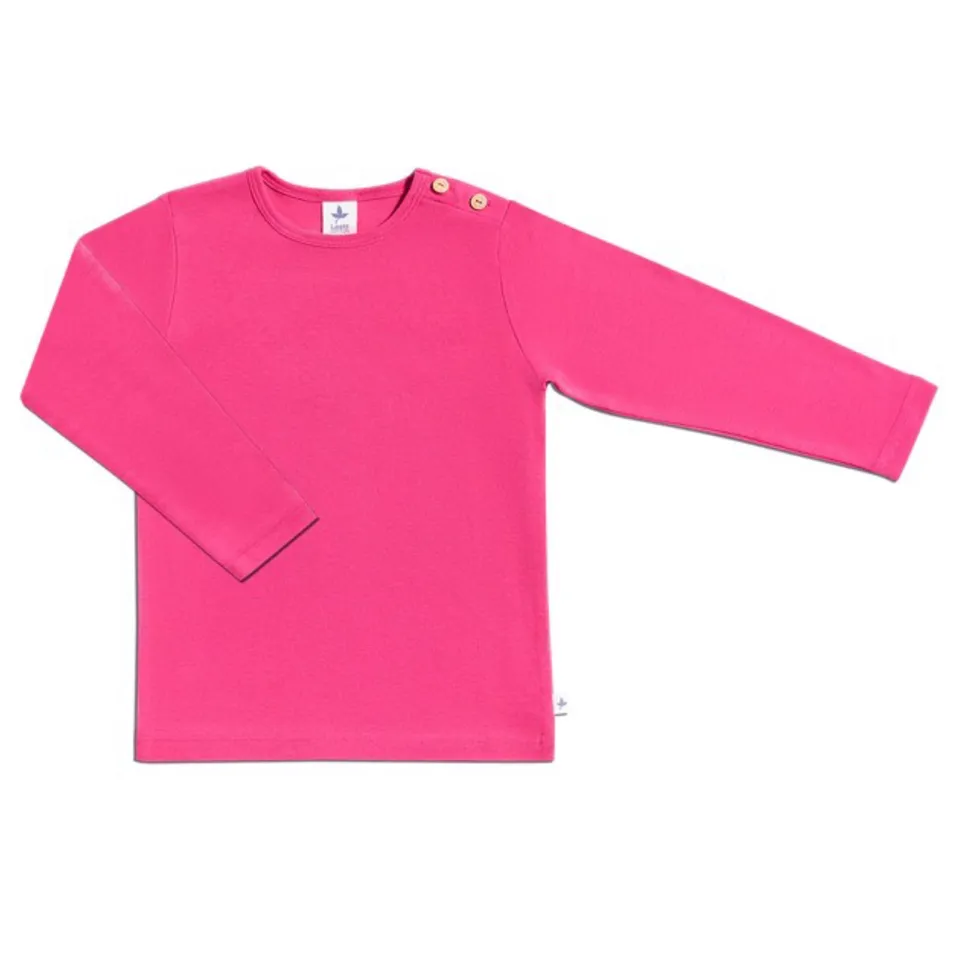 Leela maglietta maniche lunghe Rosa cotone bio