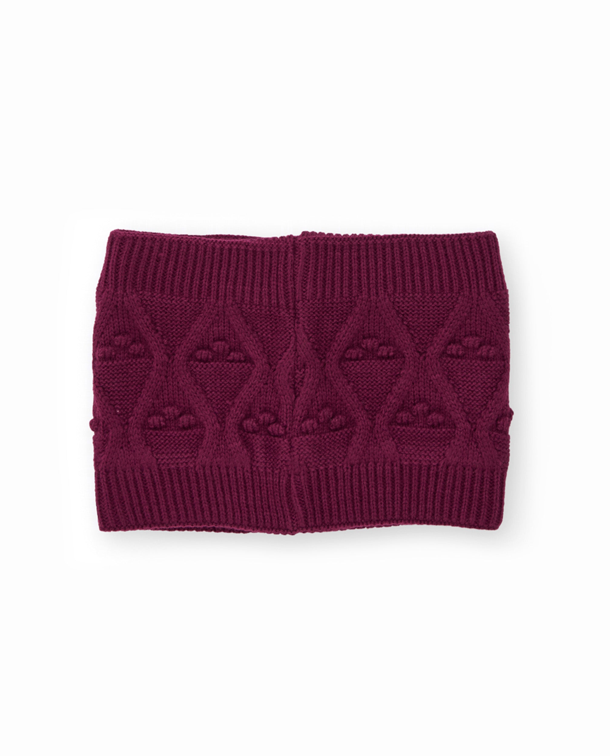 TucTuc Accessori Scaldacollo Bambina Bordeaux Maglia Unica