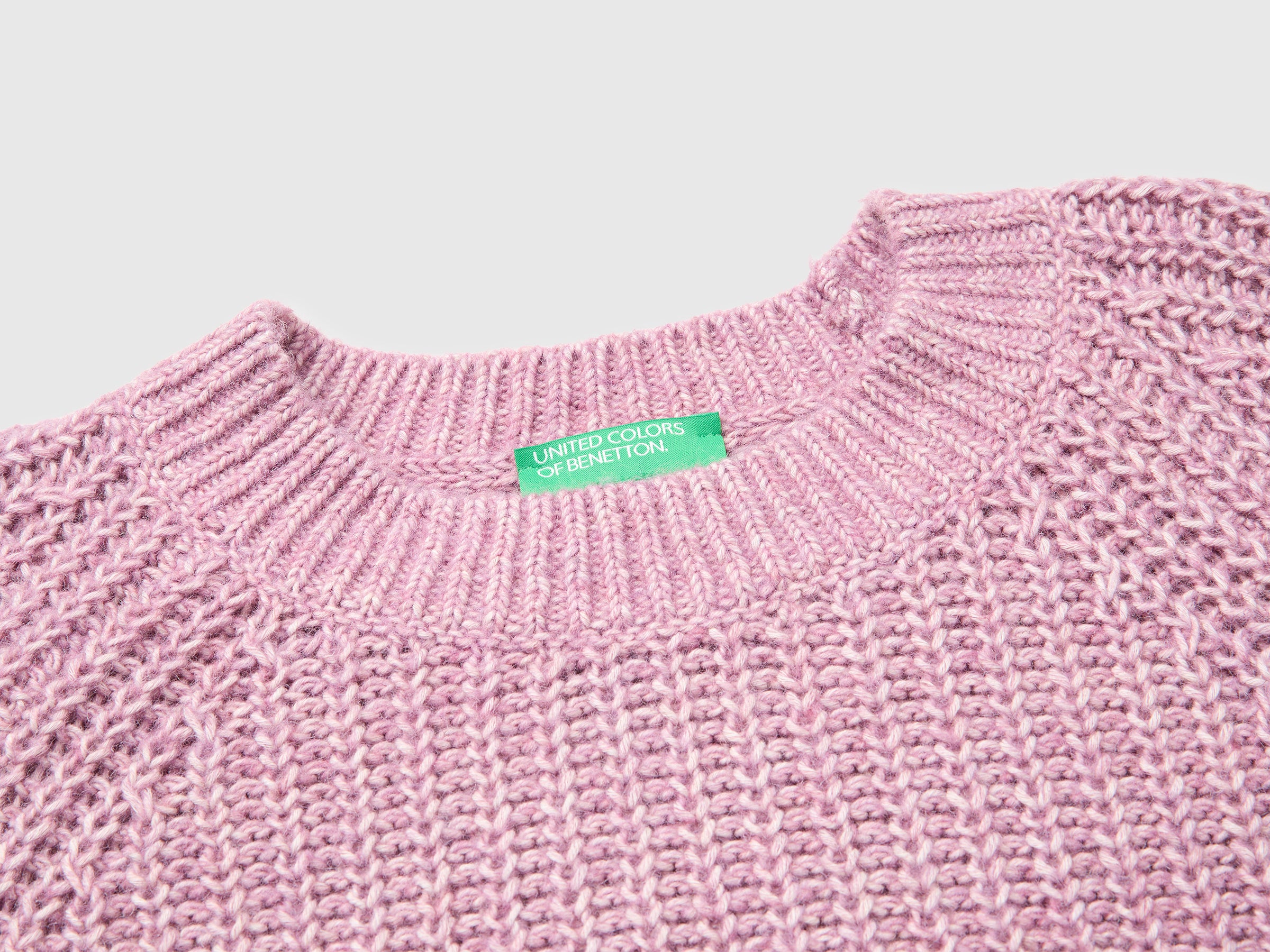 United Colors of Benetton Maglione Mélange Maglia M Cotone Lana