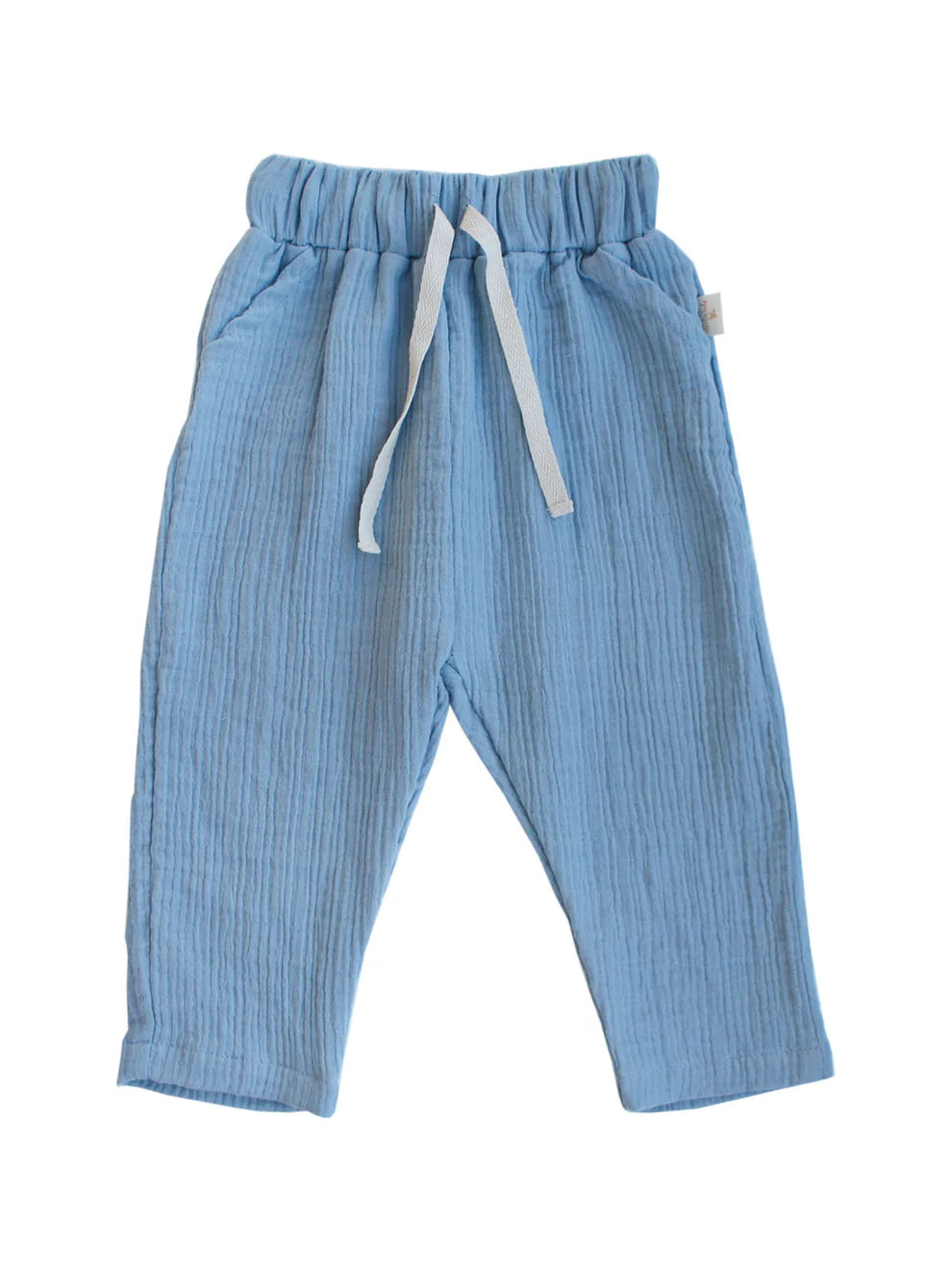 Miela Kids Pantaloni Mussola Cotone Blu 2-3 Anni
