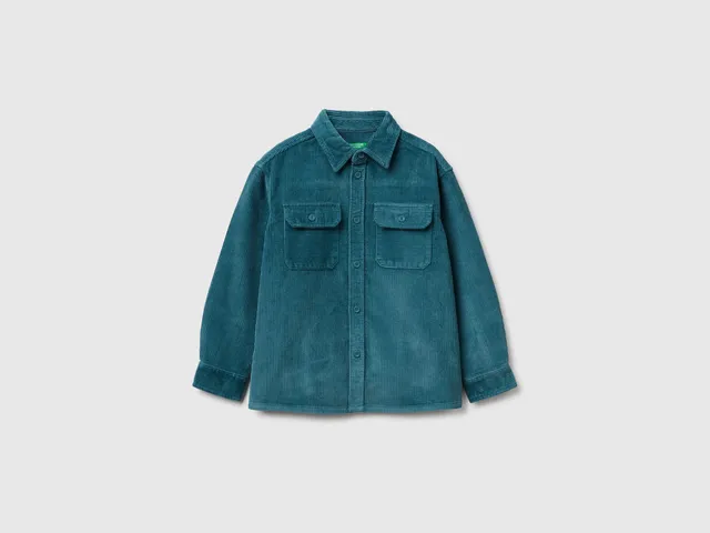 United Colors of Benetton Shirts Camicia Velluto L ricamo