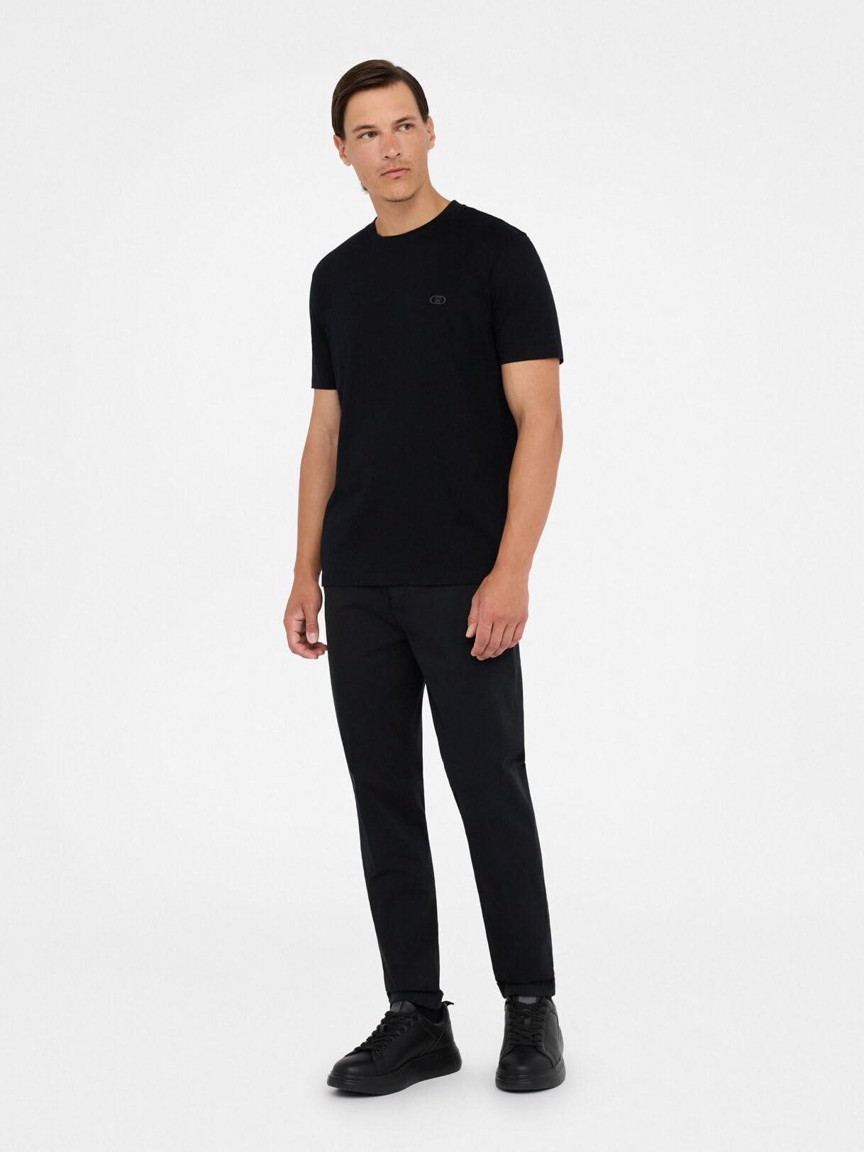 Liu Jo T-Shirt in Puro Cotone Blu Scuro