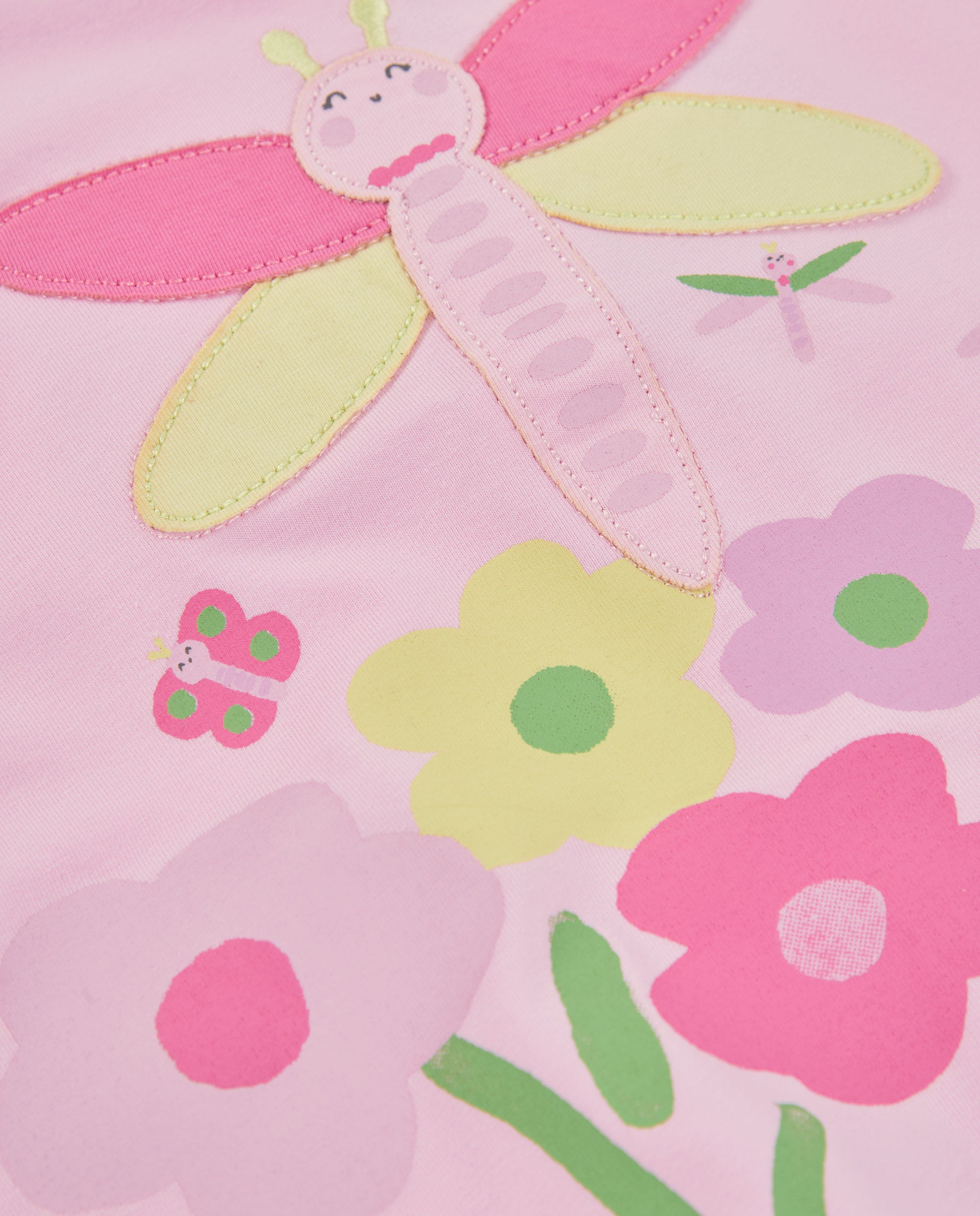 TucTuc Vestiti vestito neonata libellula rosa cotone