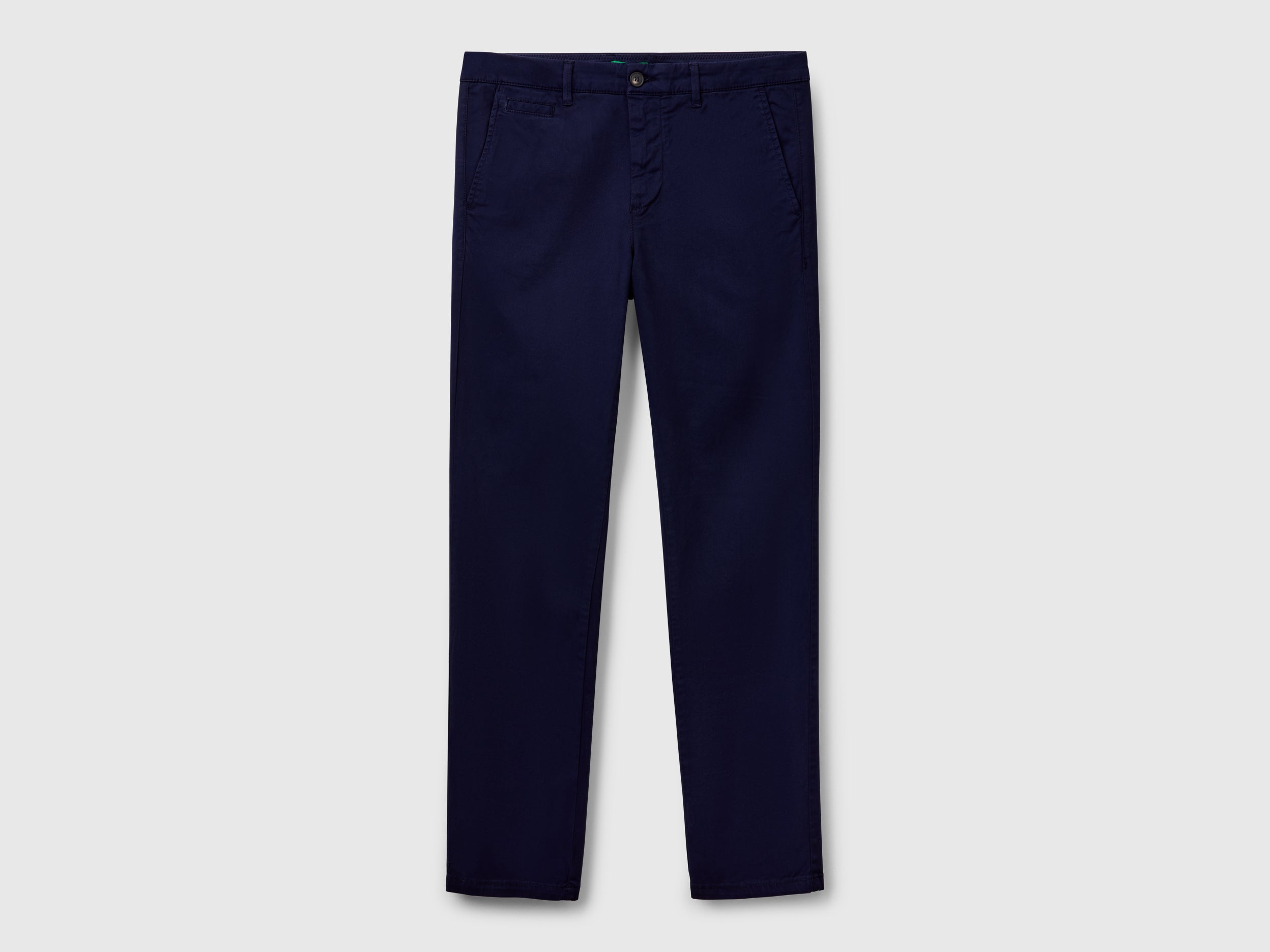 United Colors of Benetton Chino Blu Slim Uomo 50 Cotone