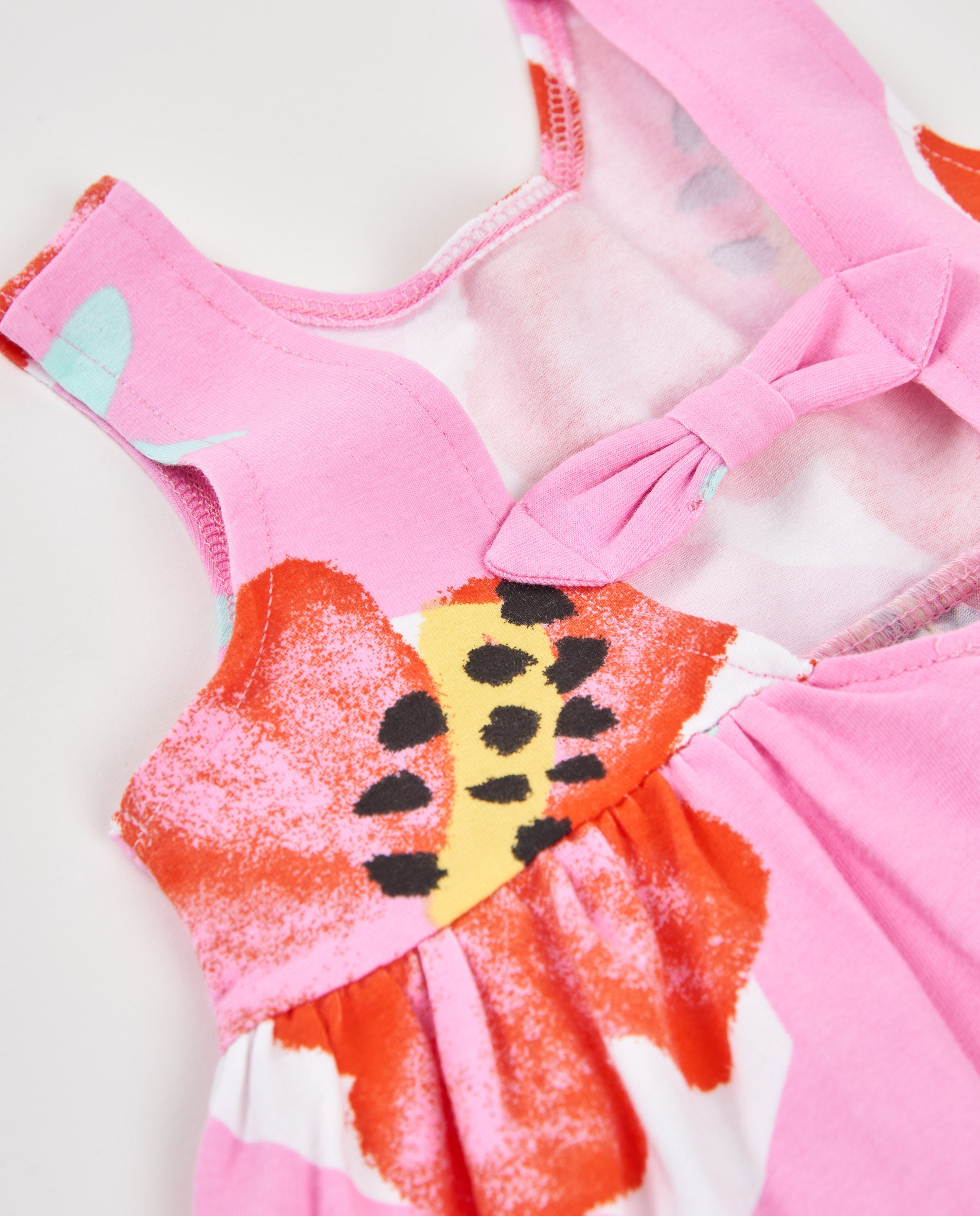 TucTuc Vestiti Bambina Rosa in Maglia a Fiori