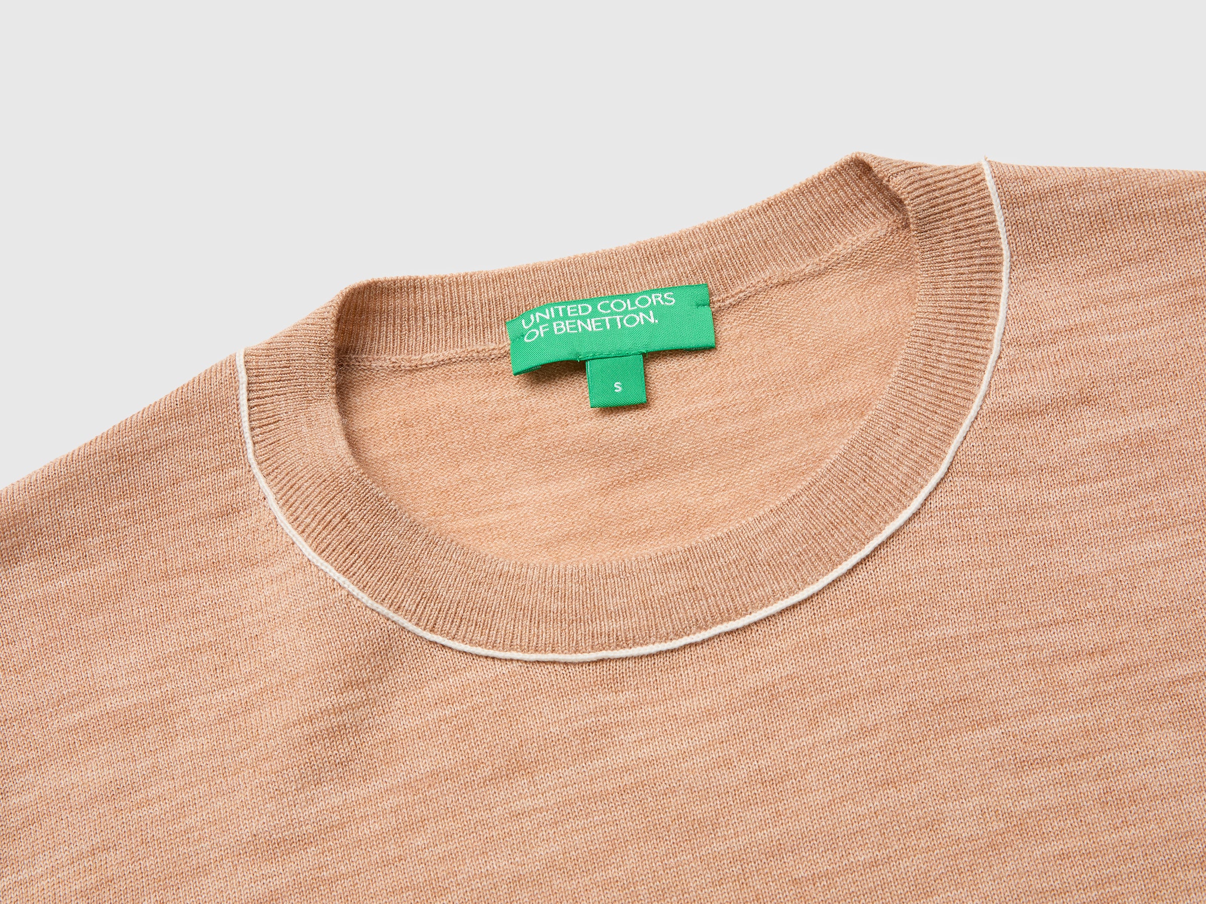 United Colors of Benetton maglione lana merino manica corta S