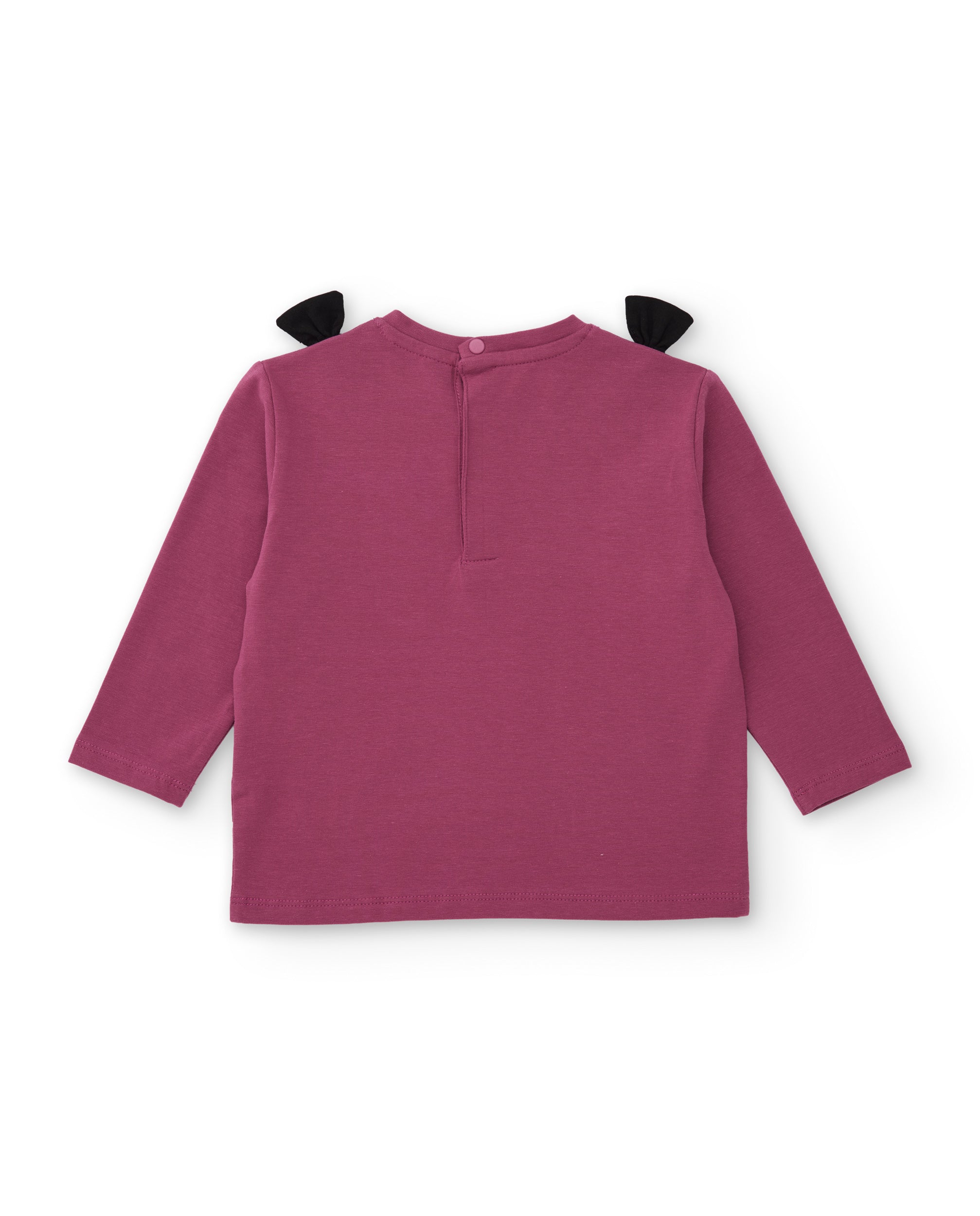 TucTuc Magliette maglia bambina viola fiocchi spalle