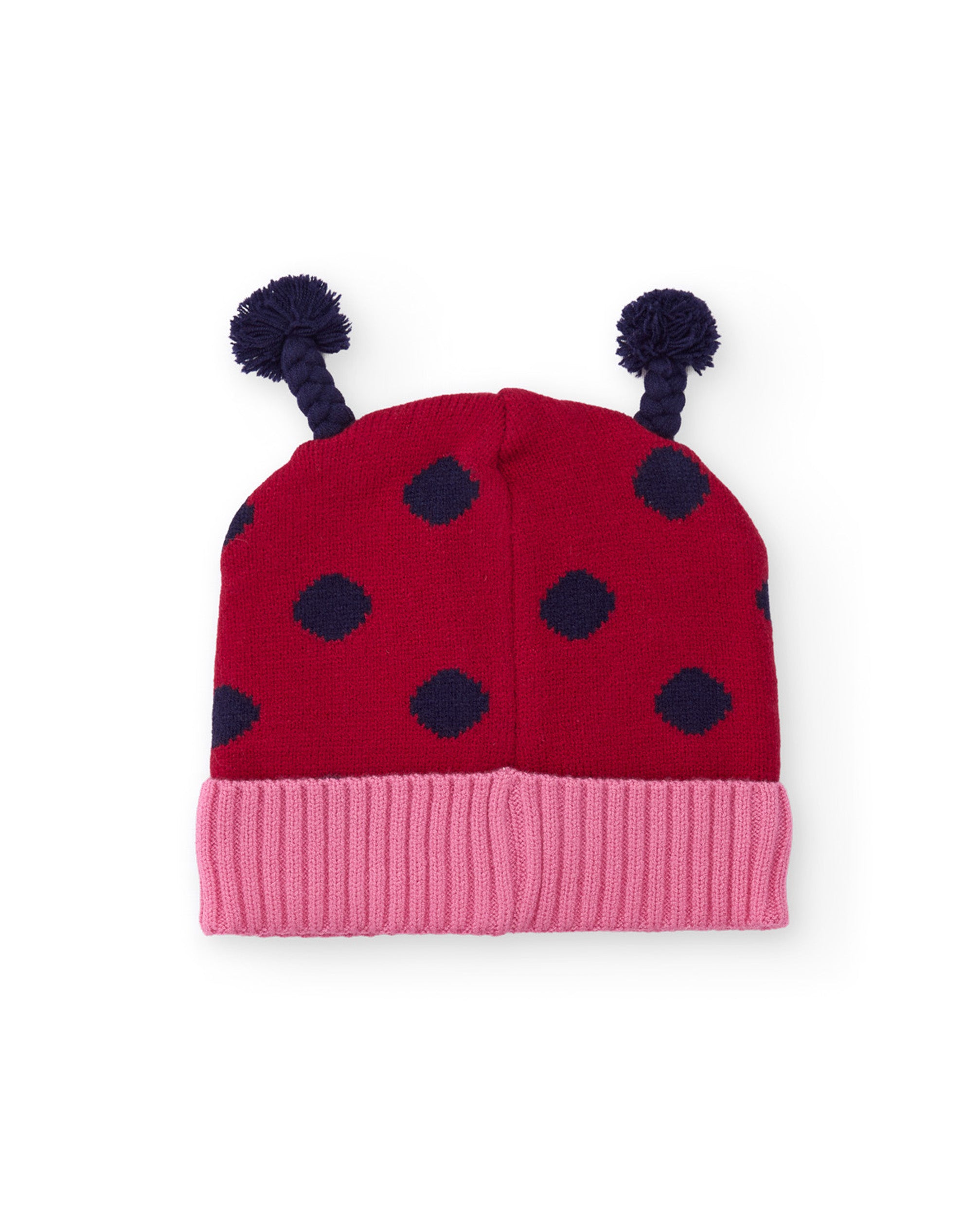 TucTuc Accessori berretto bambina pois rosso 52 tricot