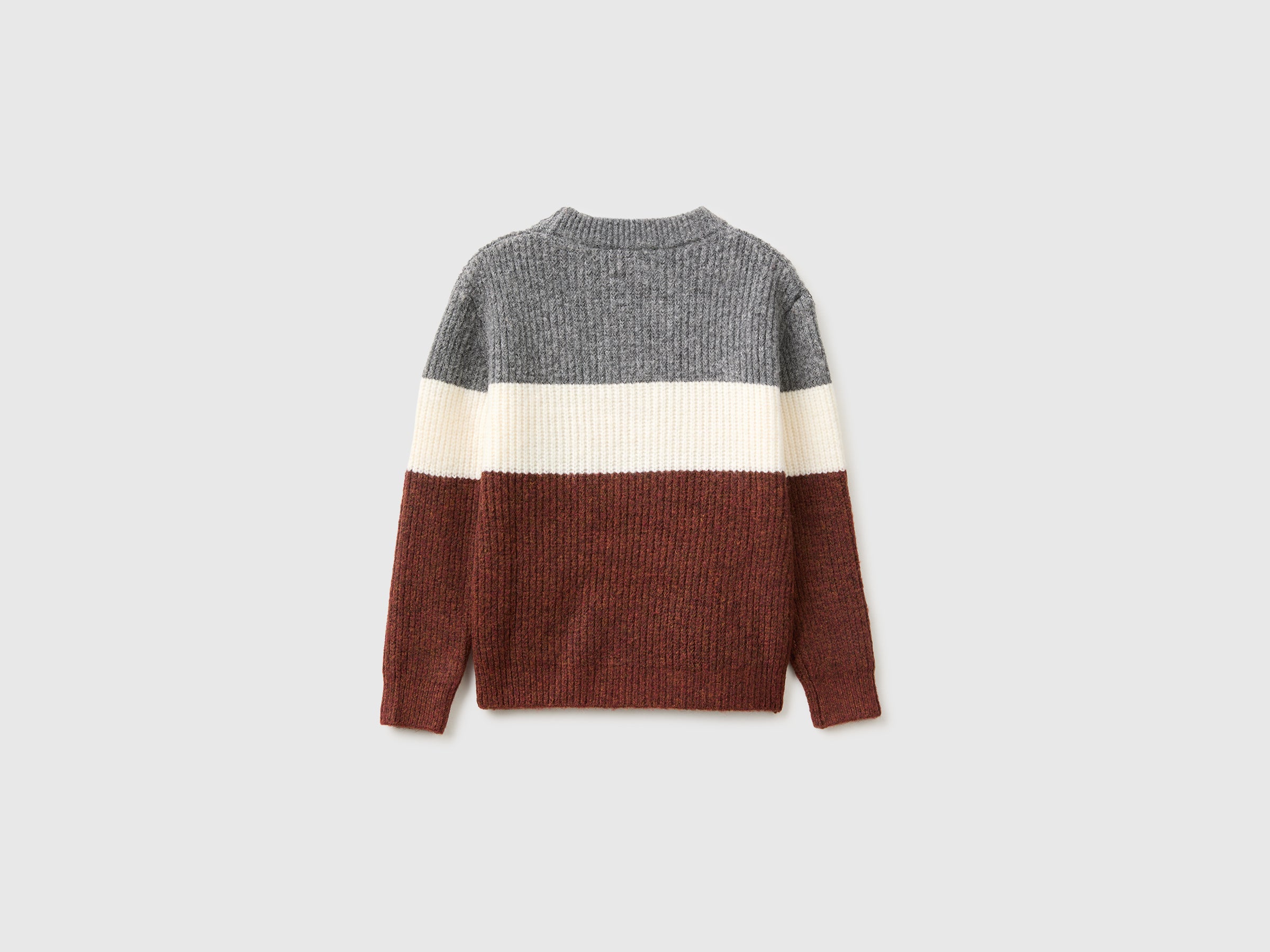 United Colors of Benetton Maglione lana righe girocollo easy care