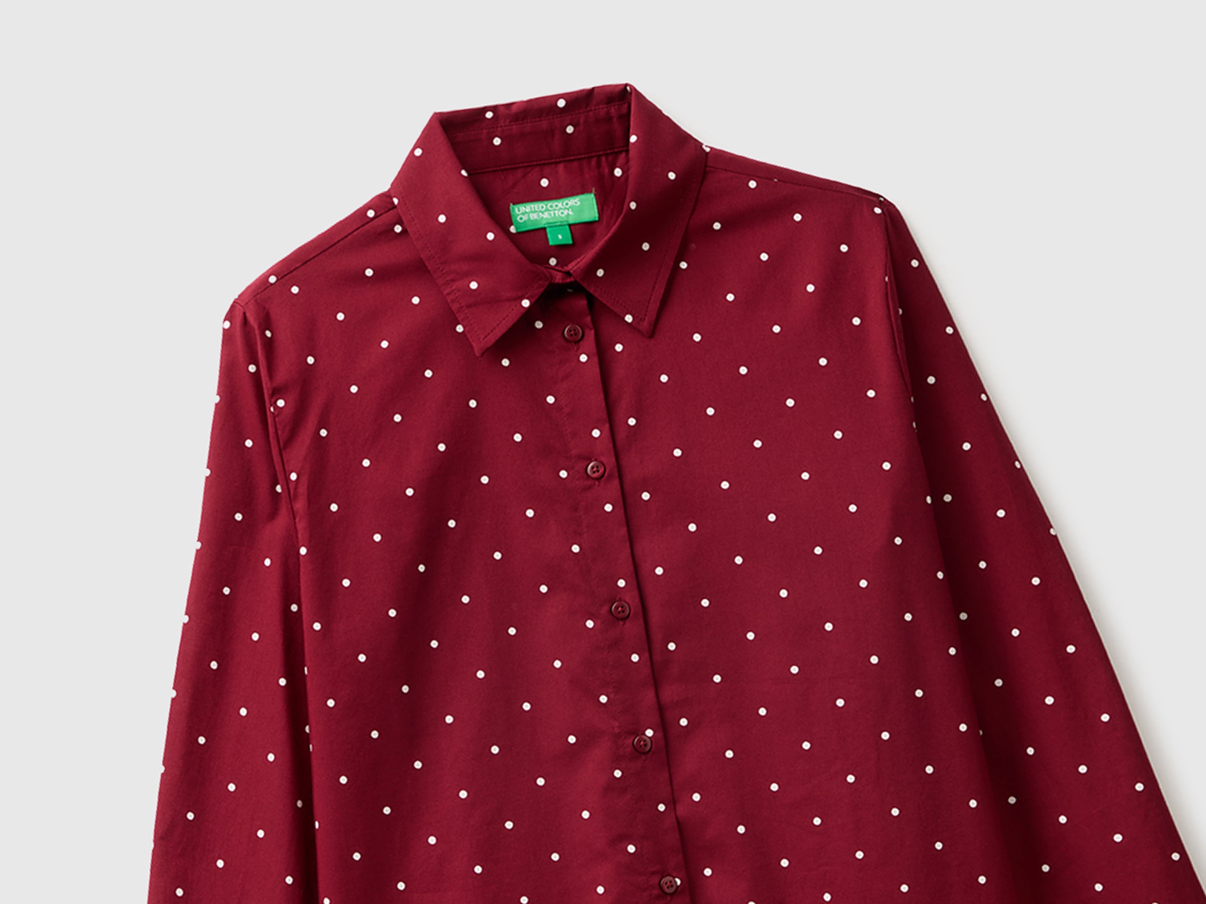 United Colors of Benetton Camicia Cotone Fantasia maniche lunghe