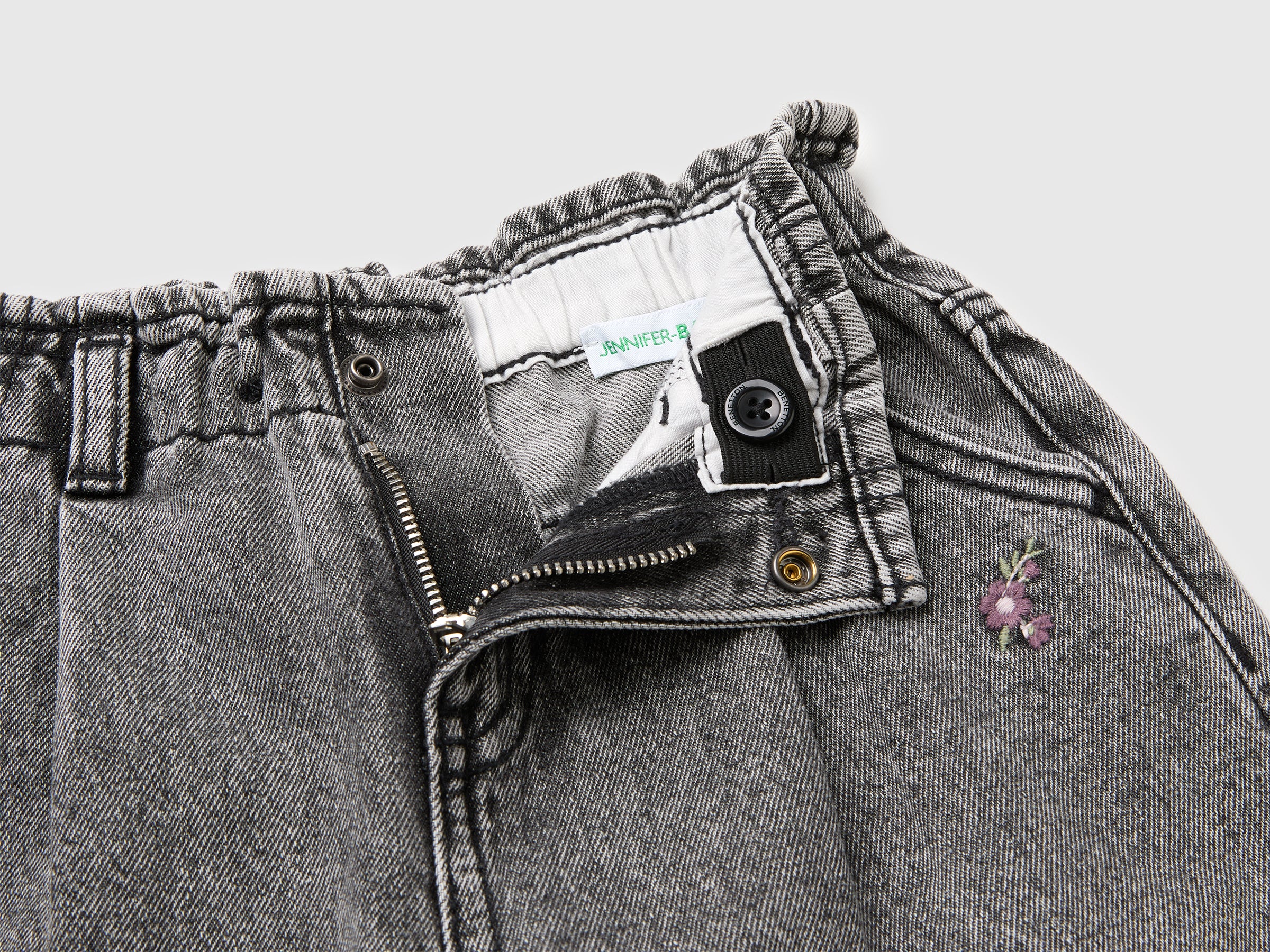 United Colors of Benetton Jeans Balloon fit jeans jeans ricamo cotone