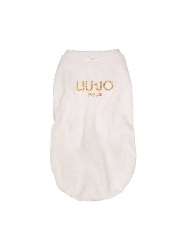 Liu Jo Pets 00106 pullover cane cotone 2XL ricamo lurex