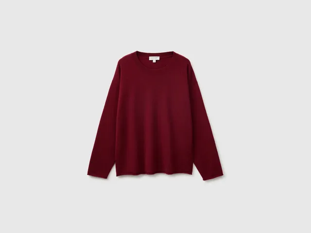 United Colors of Benetton Maglione Lana Cashmere Girocollo