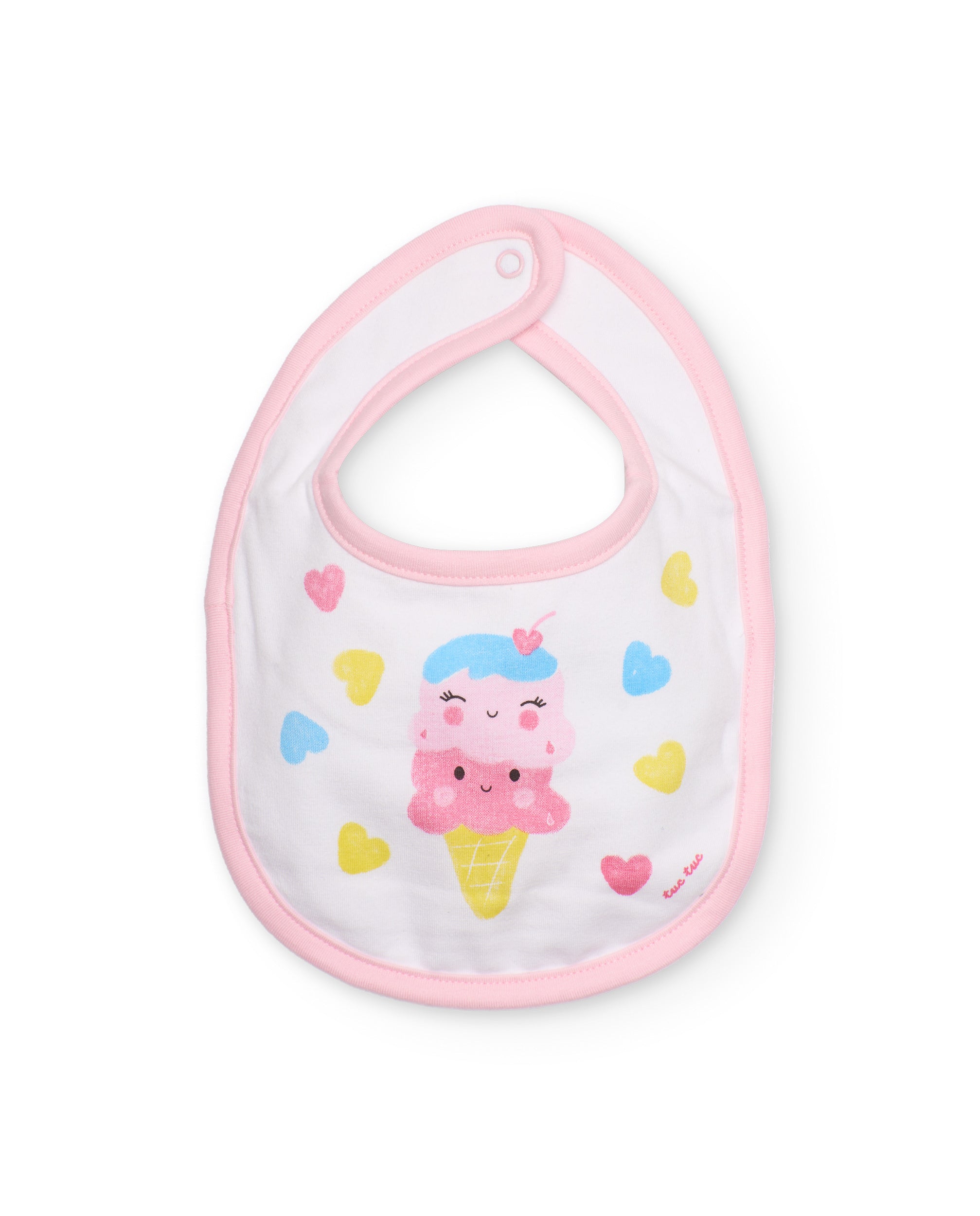 TucTuc Accessori Maglia Pack Bavaglini Rosa Cotone x2