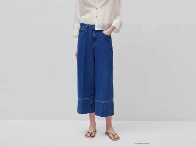 United Colors of Benetton jeans mom wide lyocell 29 denim