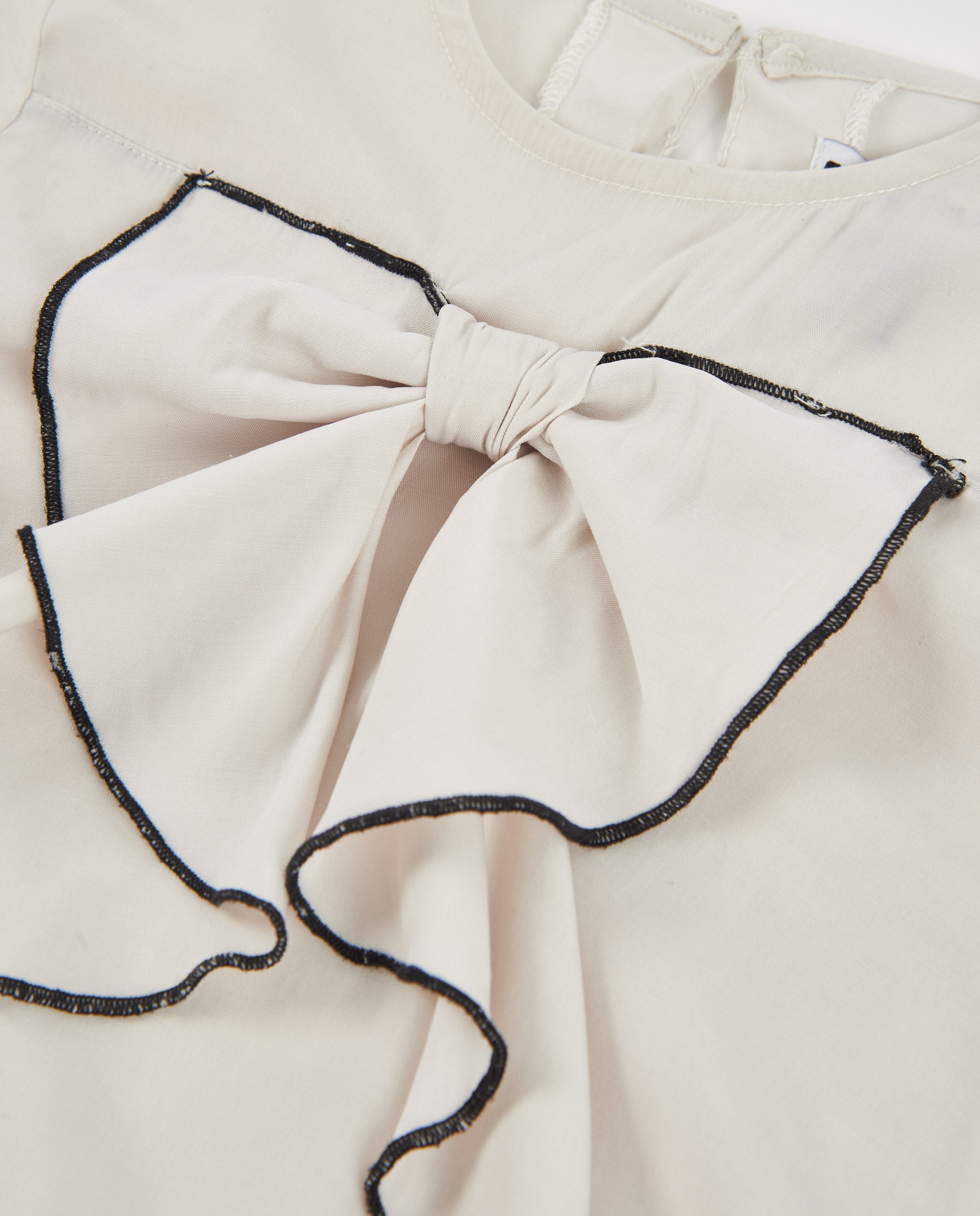 TucTuc Camicette Camicia bambina ecrù volant fiocco