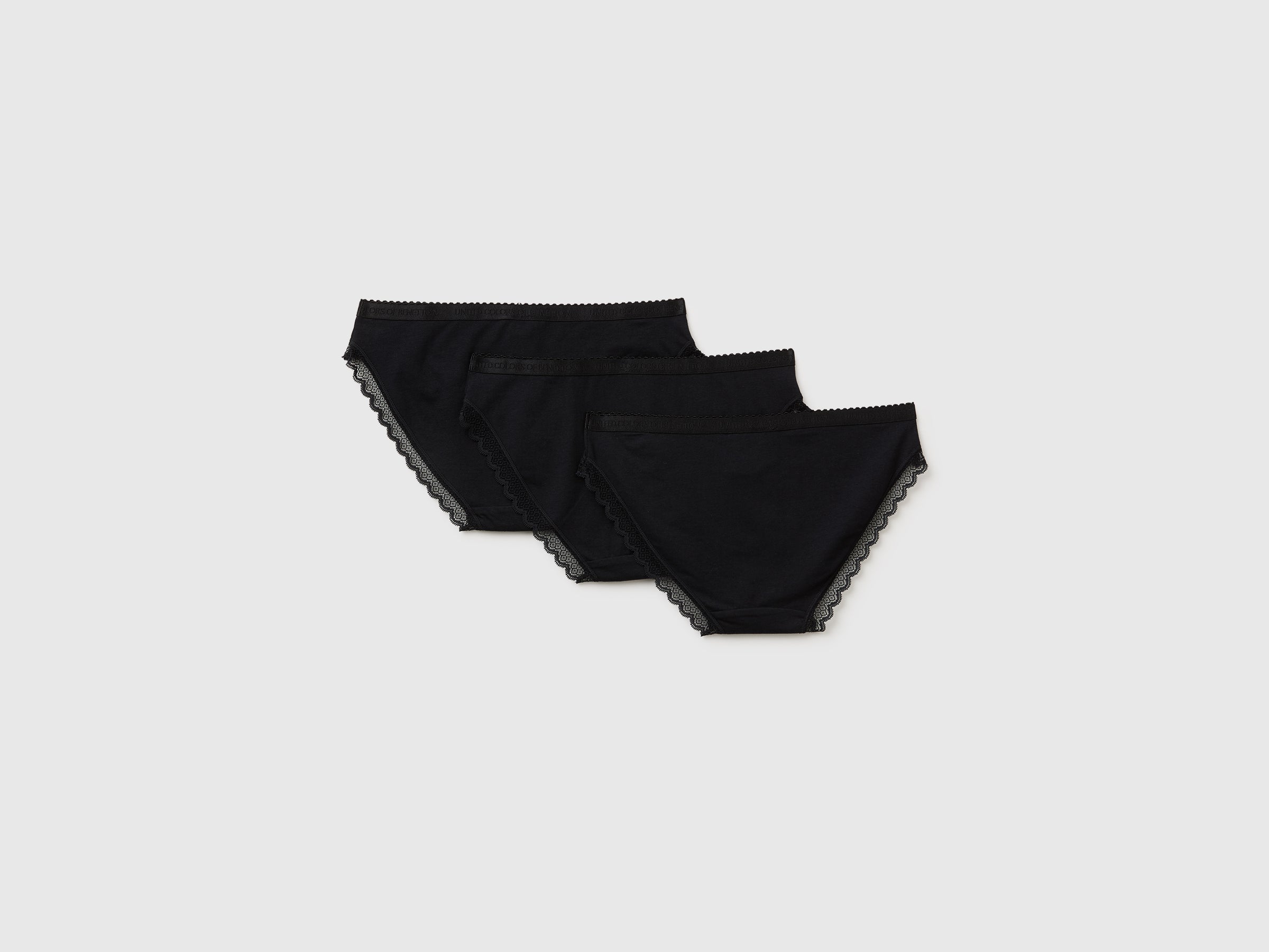 United Colors of Benetton Slip 3 Pezzi Mutande Cotone M Modal