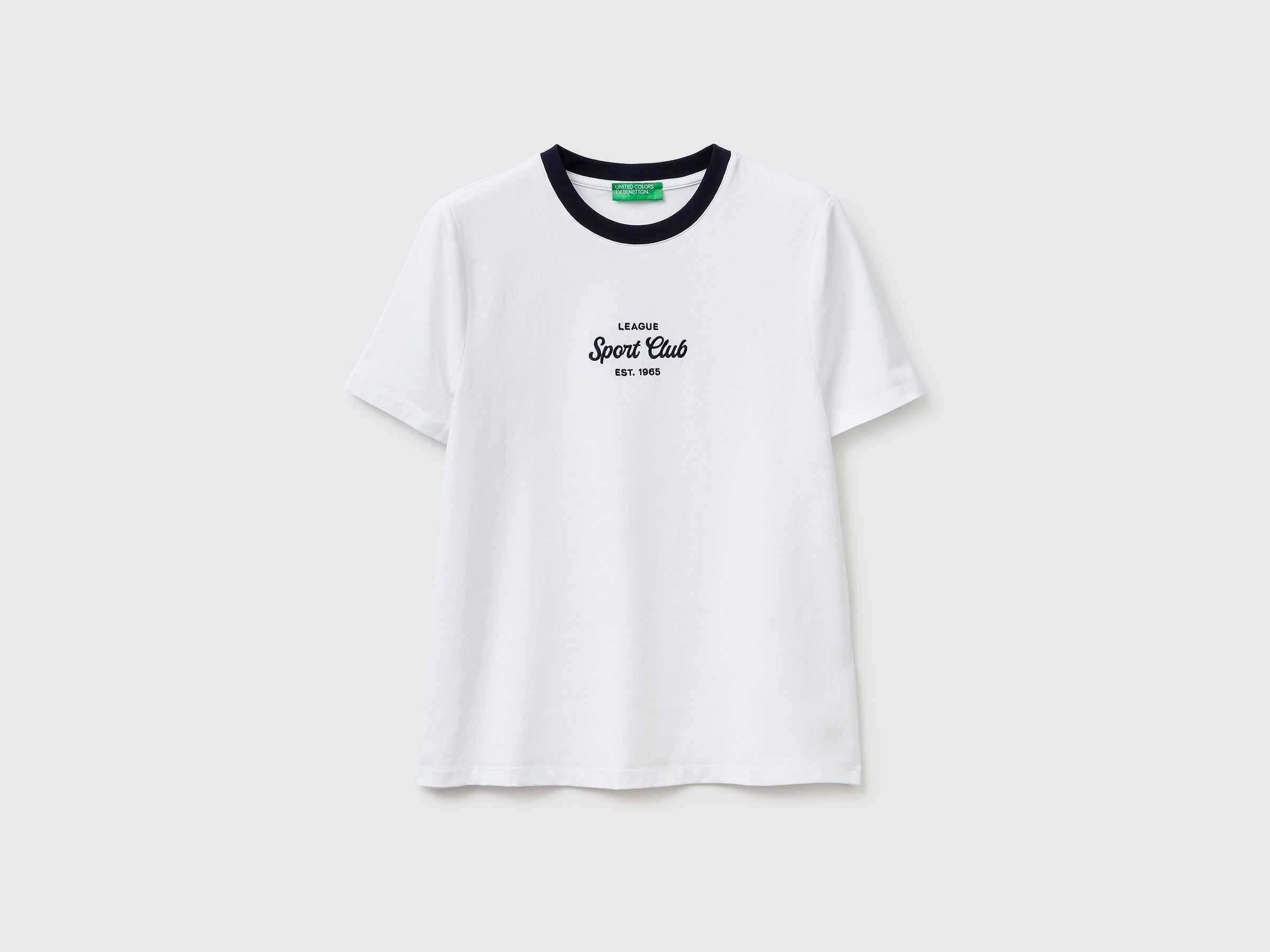 United Colors of Benetton Crest t-shirt cotone elasticizzato slim