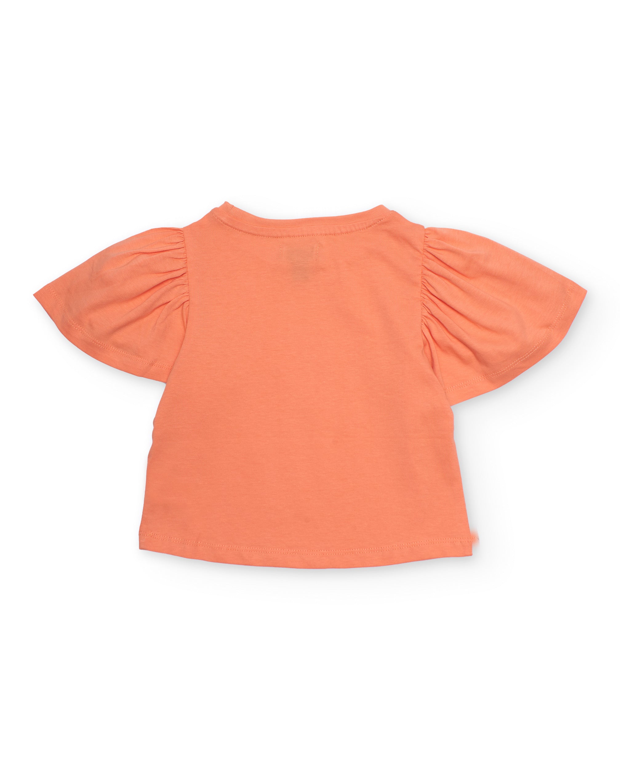 TucTuc Magliette t-shirt bambina arancione floreale